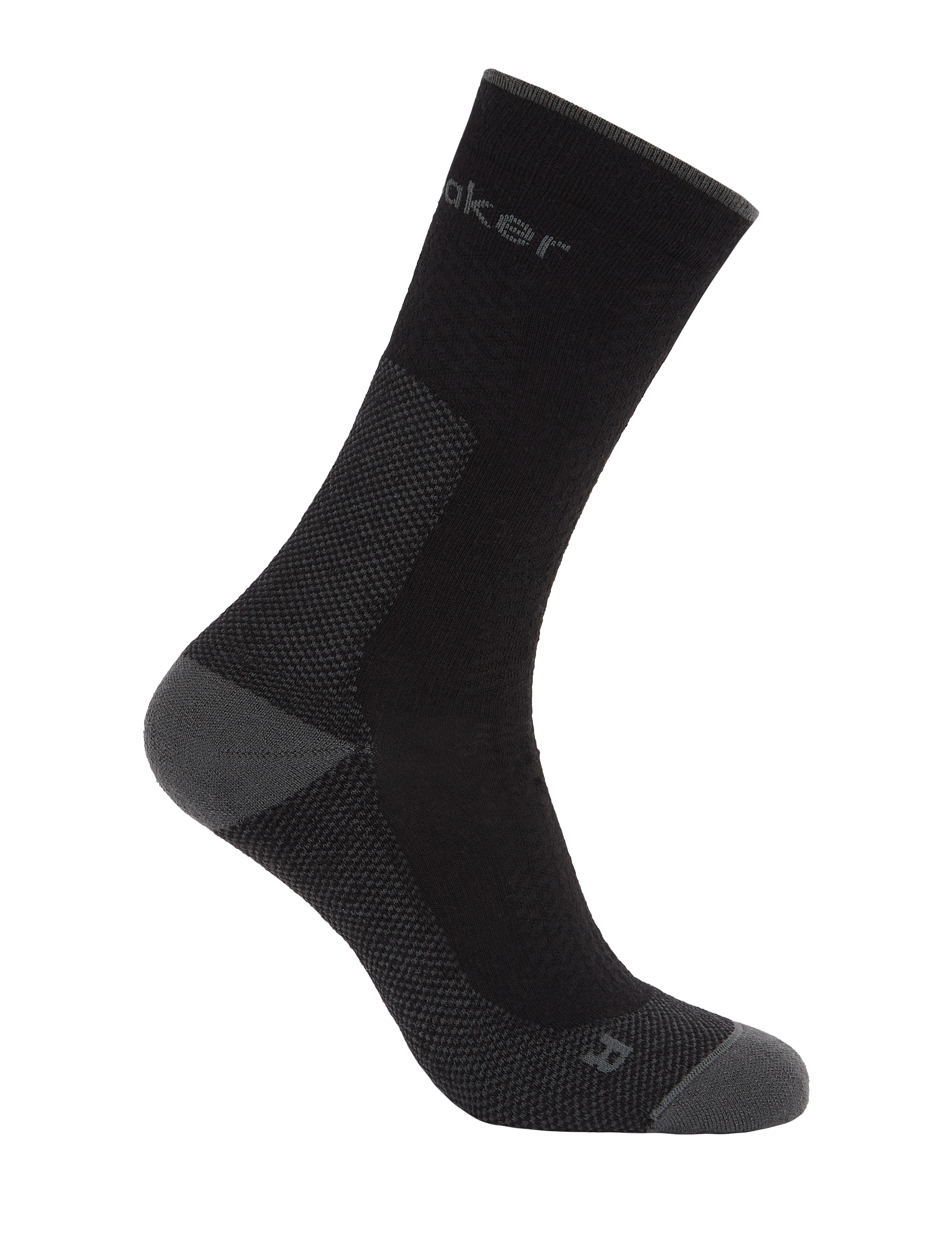 Calcetin Outdoor Hombre Merino Ultralight Icebreaker - Negro / Grafito Negro / Grafito-2