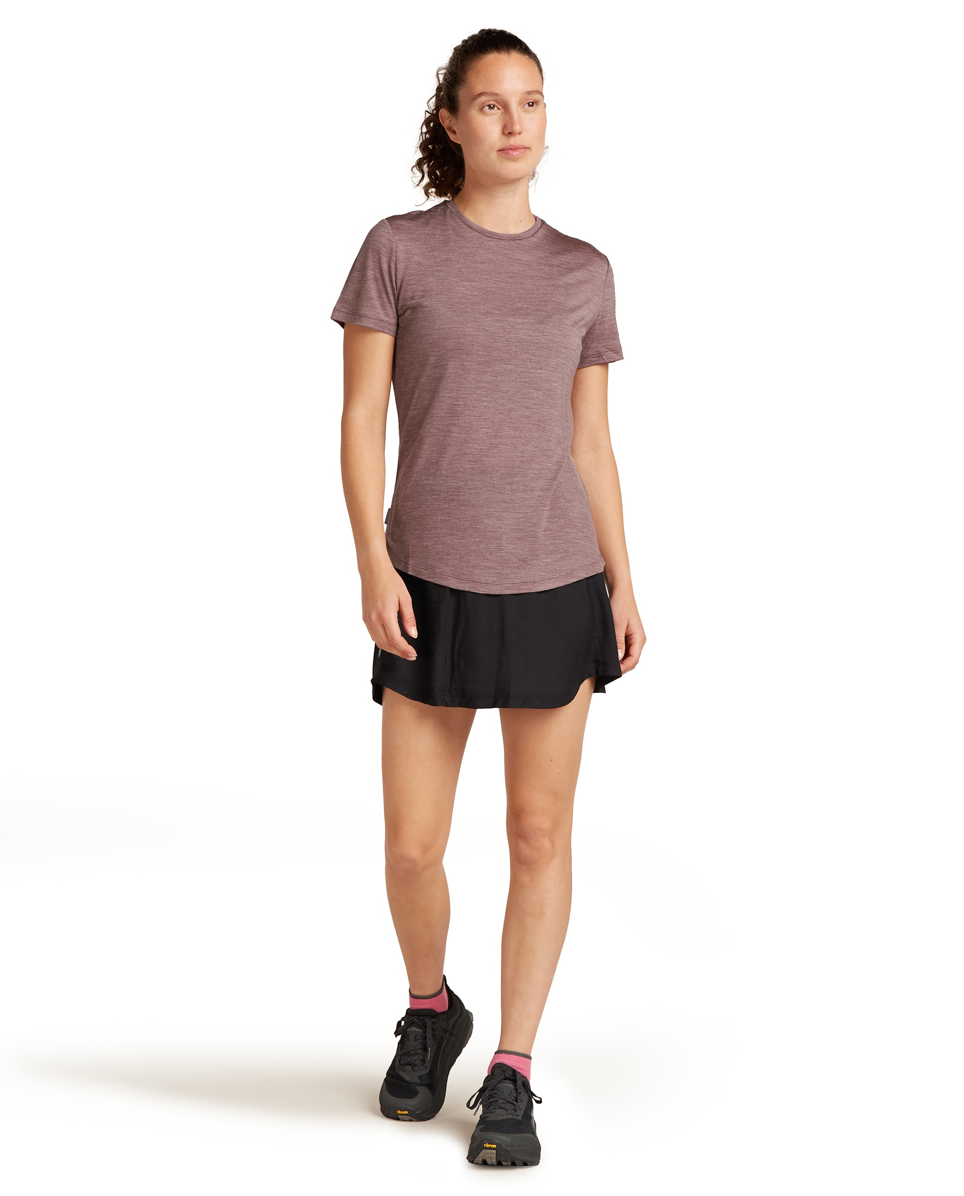 Imagen 3 de Camiseta Mujer W Mer 125 Cool-Lite Sphere III SS Tee ICEBREAKER - Lila Lila