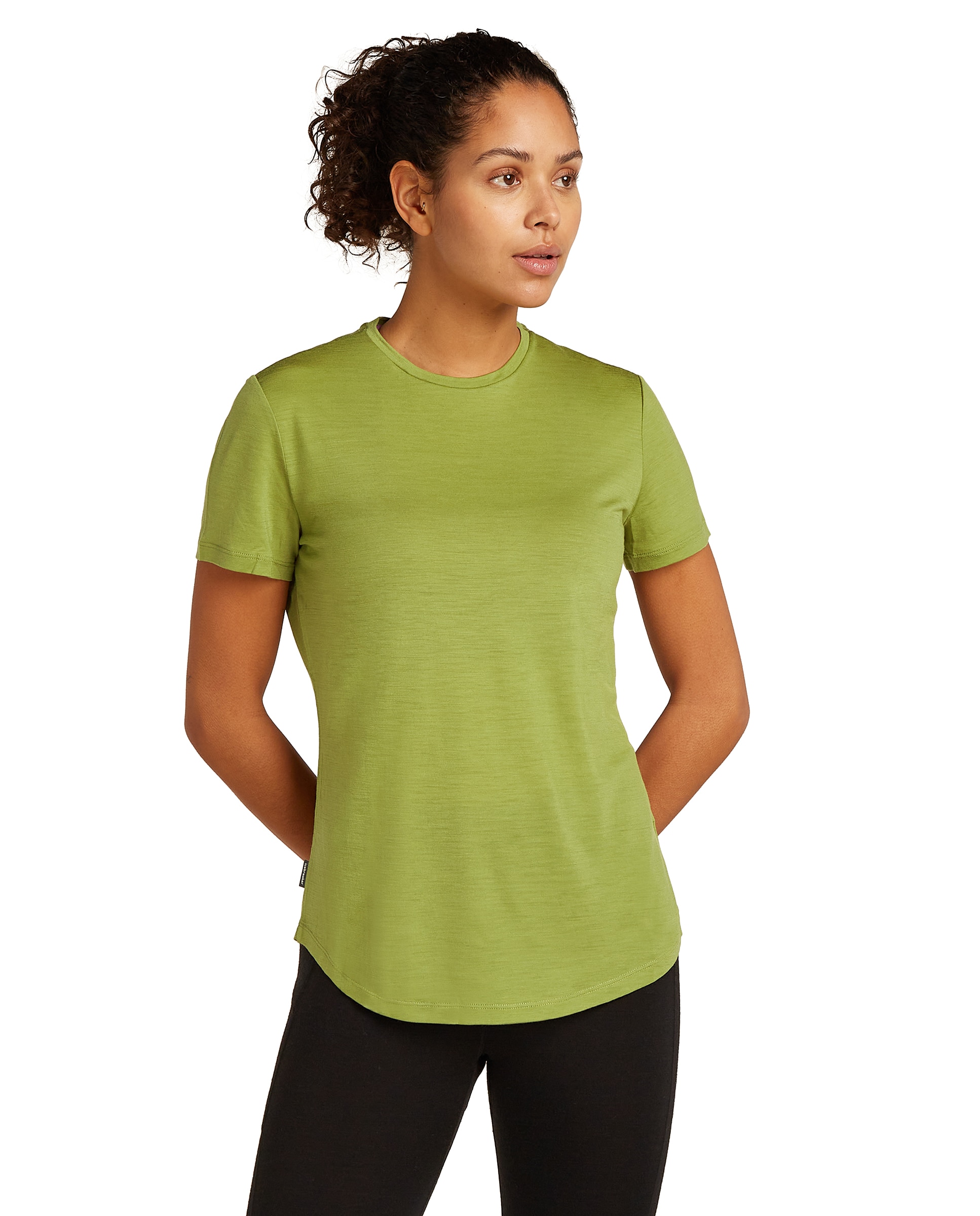 Imagen 1 de Camiseta Mujer W Mer 125 Cool-Lite Sphere III SS Tee ICEBREAKER - Verde Verde