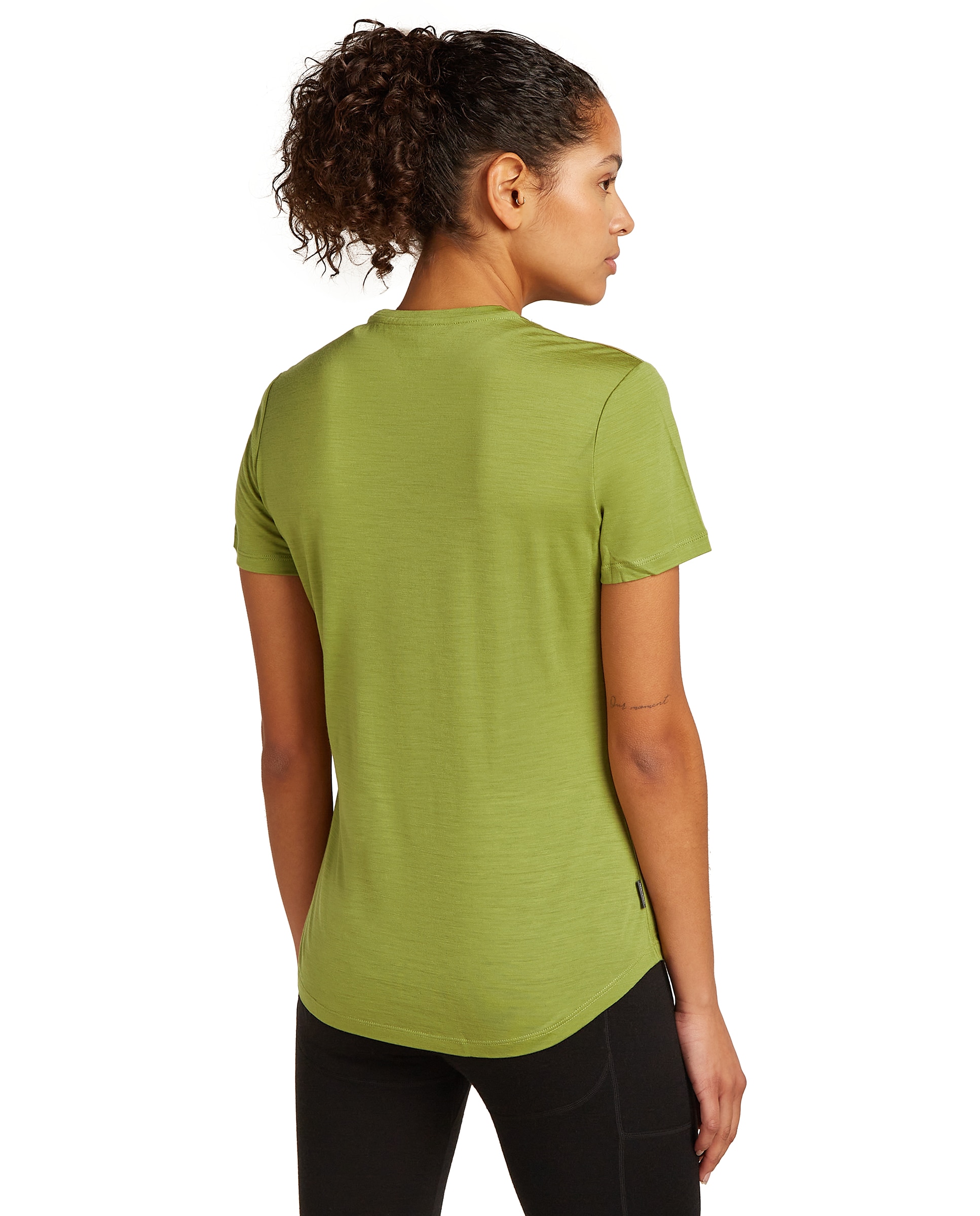 Imagen 2 de Camiseta Mujer W Mer 125 Cool-Lite Sphere III SS Tee ICEBREAKER - Verde Verde