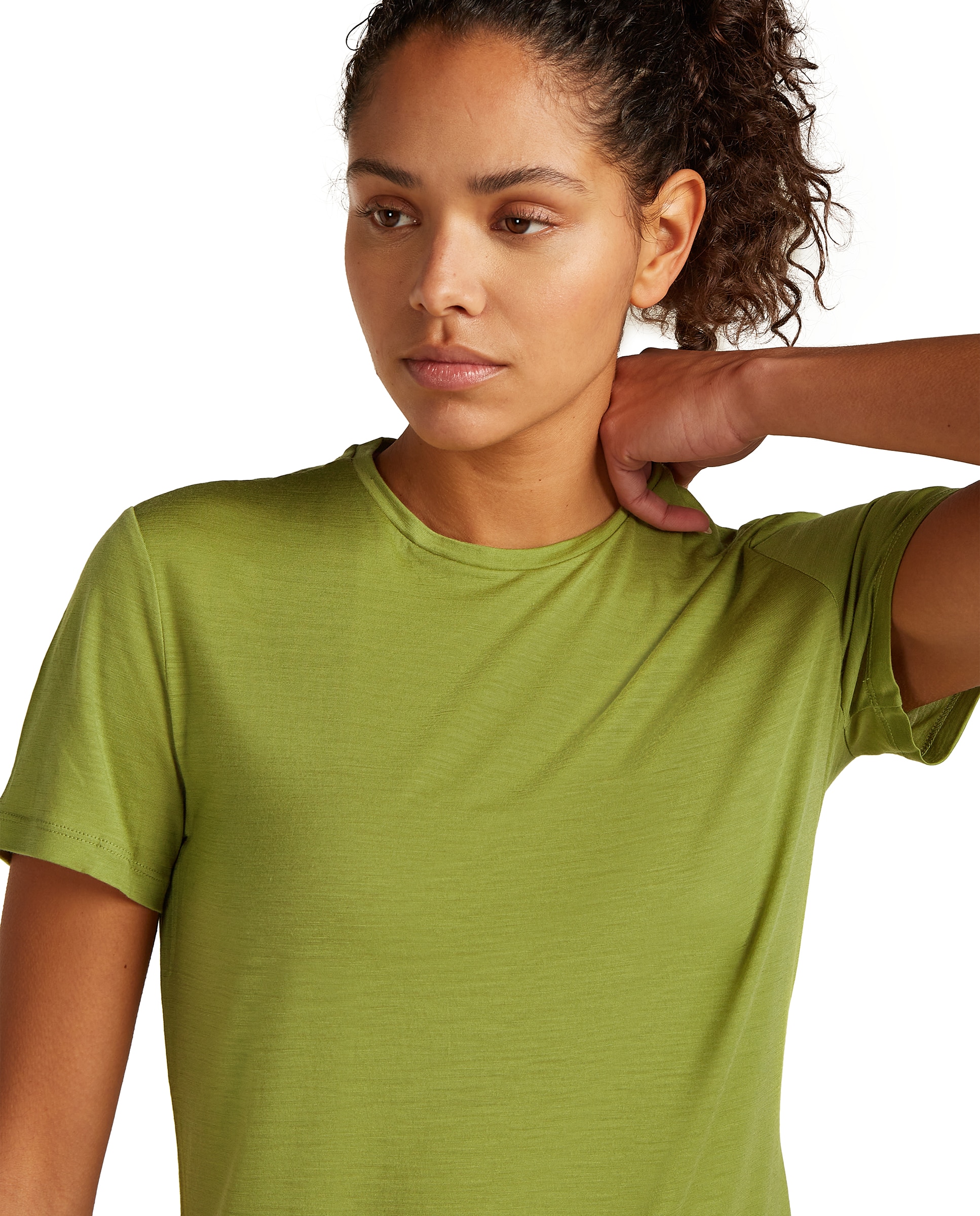 Imagen 5 de Camiseta Mujer W Mer 125 Cool-Lite Sphere III SS Tee ICEBREAKER - Verde Verde