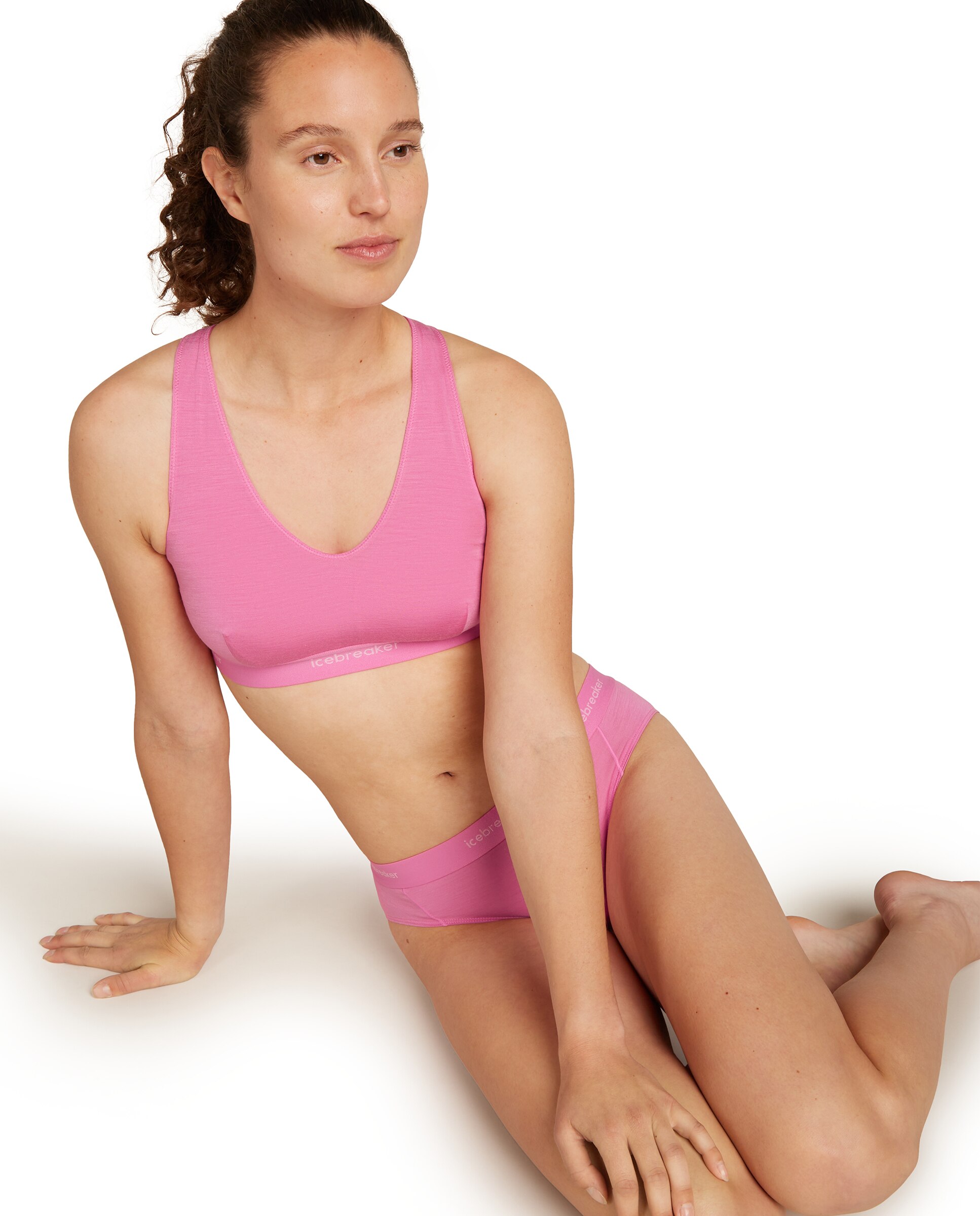 Imagen 5 de Sujetador Mujer W Mer 125 Cool-Lite Sprite Racerback Bra ICEBREAKER - Rosa Rosa