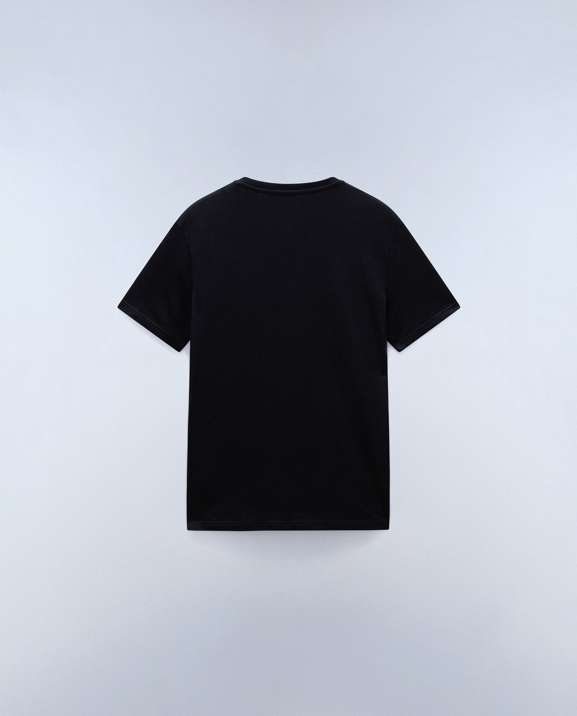 Camiseta de algodón de hombre salis de manga corta - Napapijri - Negro Negro-6
