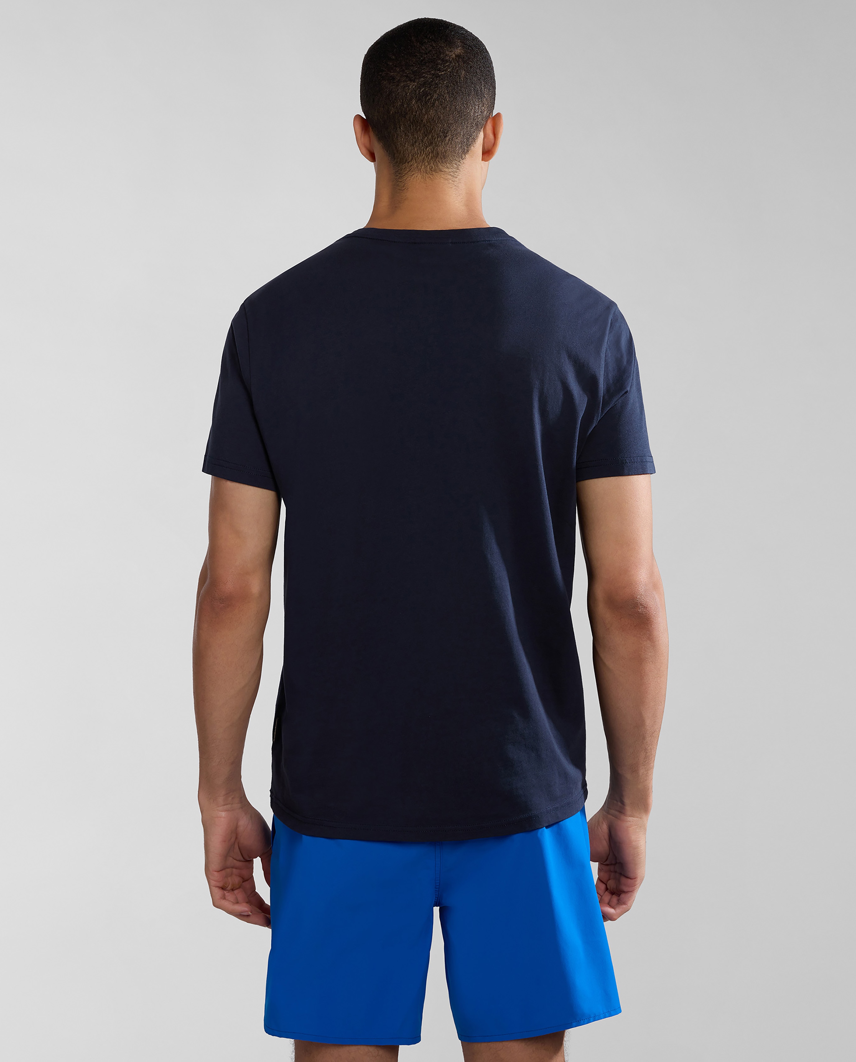 Camiseta de hombre salis de manga corta - Napapijri - Azul marino Azul marino-3