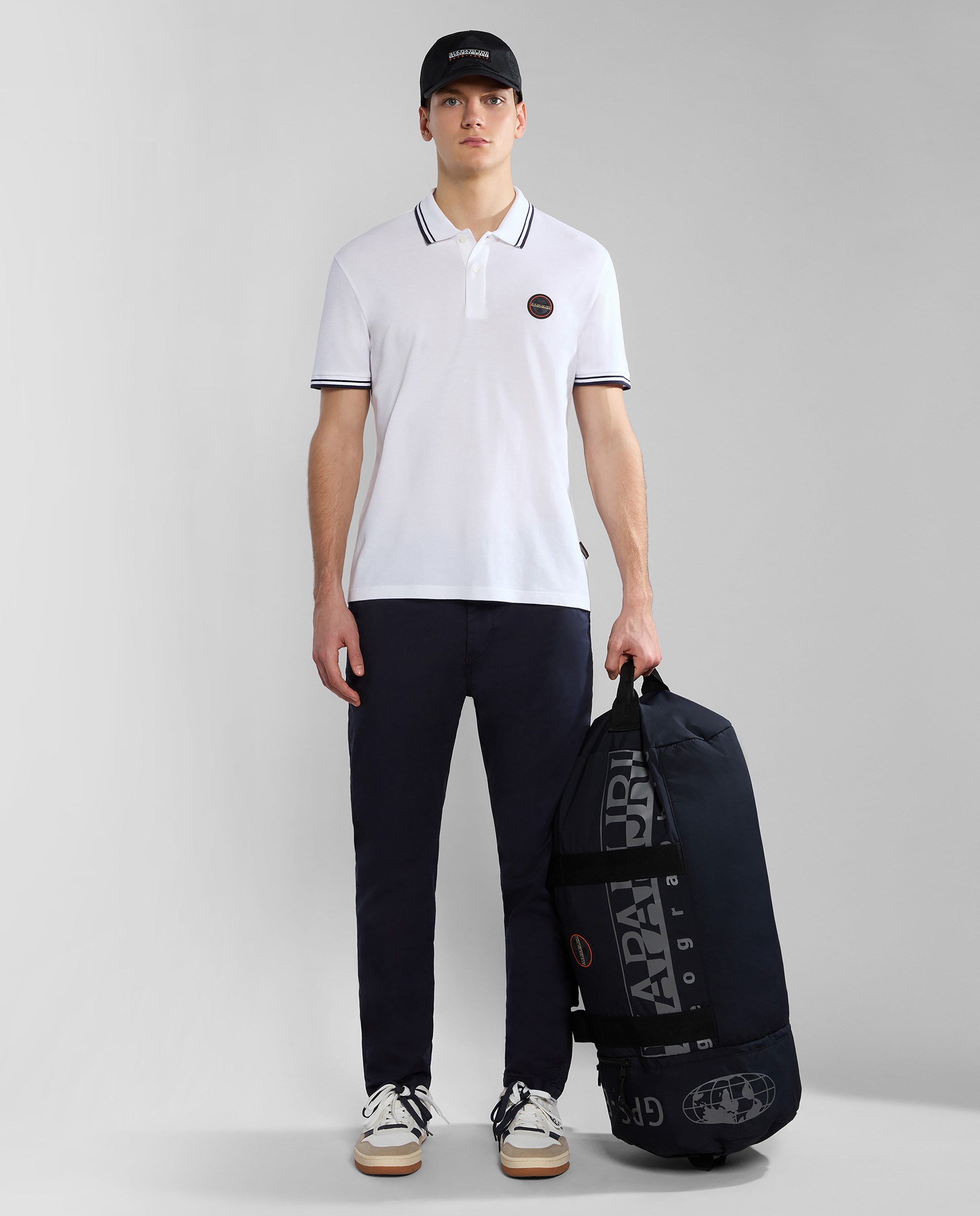 Imagen 2 de Polo de piqué de hombre E-Macas SS corte regular de manga corta - Blanco Blanco