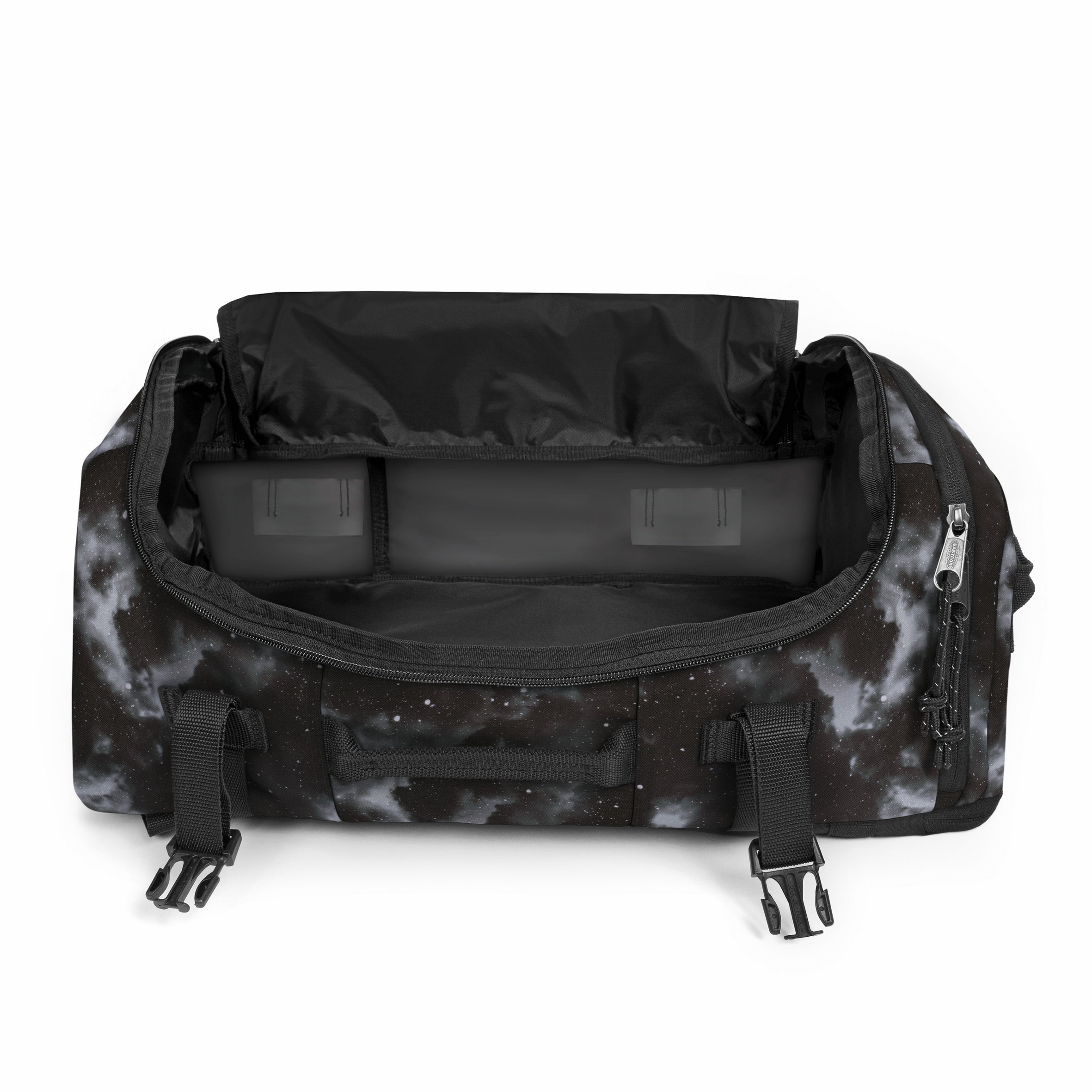 Imagen 2 de Bolsa de viaje unisex Carry Pack Eastpak - Negro / Gris / Blanco Negro / Gris / Blanco
