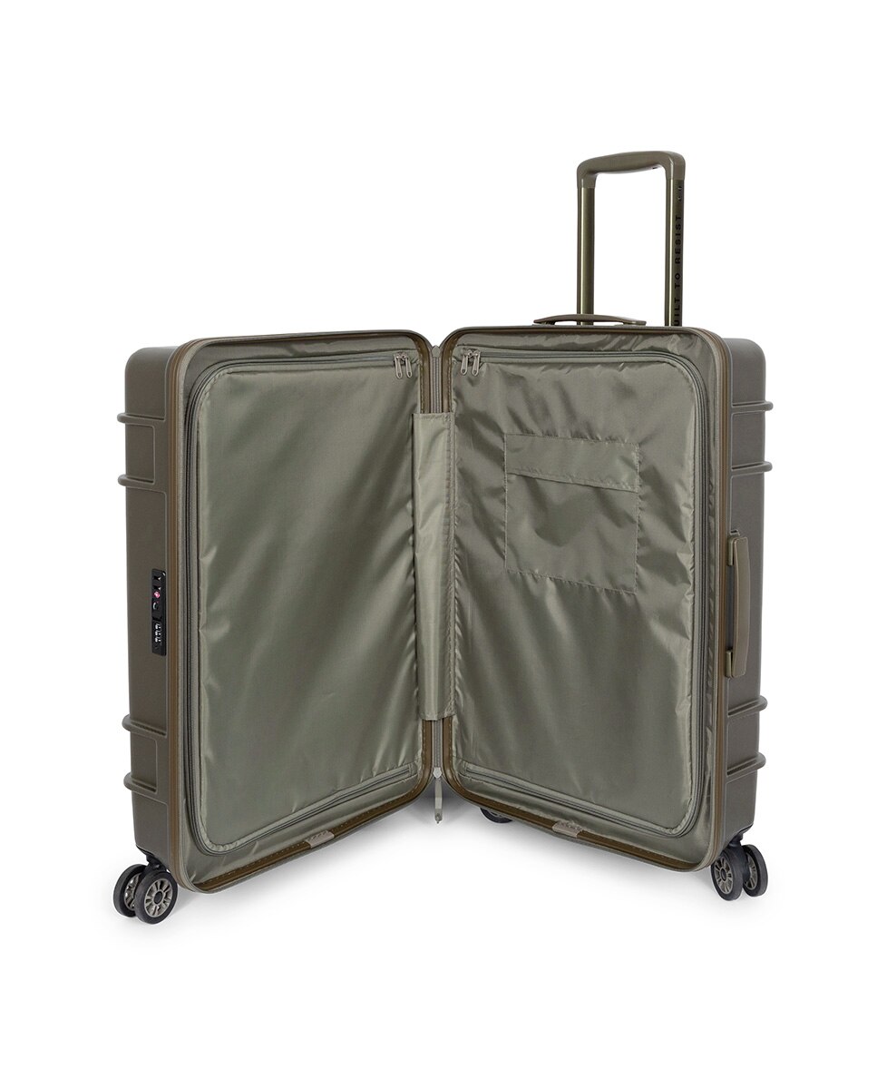 Maleta mediana resist'r zip m rígida con capacidad de 63 l - Eastpak - Verde militar Verde militar-2