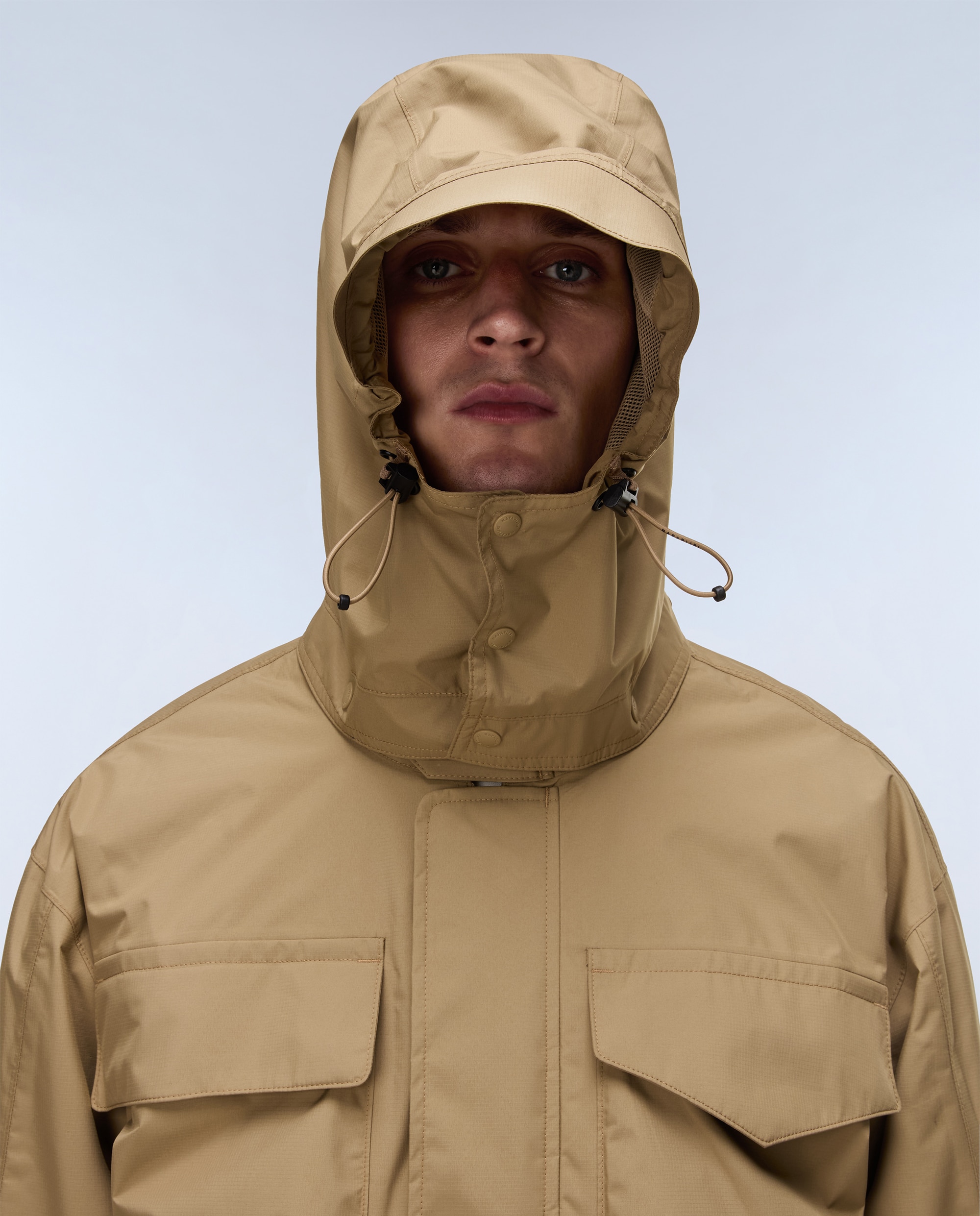 Parka de hombre rivalto impermeable con capucha extraible - Napapijri - Beige Beige-2