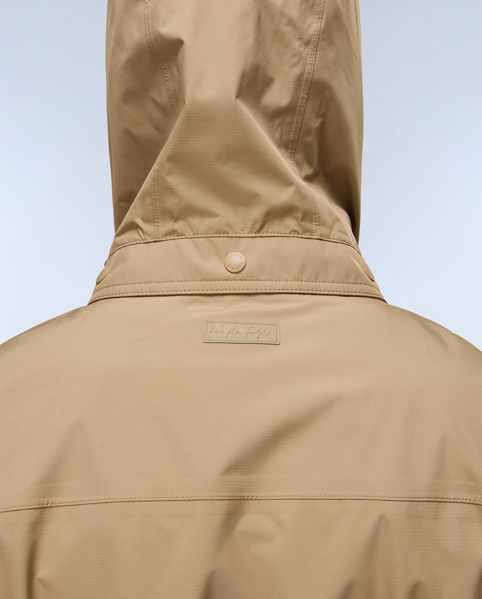 Parka de hombre rivalto impermeable con capucha extraible - Napapijri - Beige Beige-7