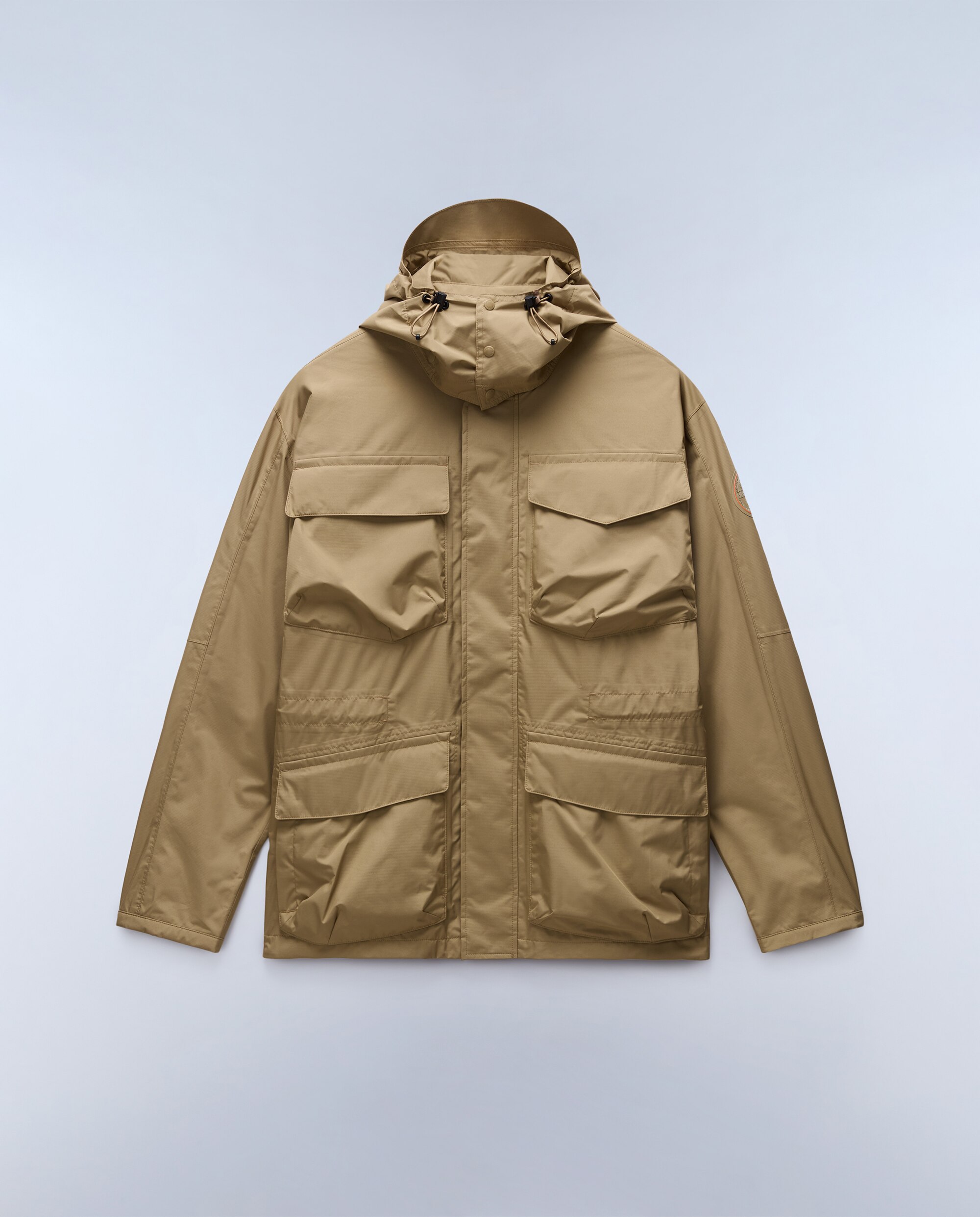 Parka de hombre rivalto impermeable con capucha extraible - Napapijri - Beige Beige-8