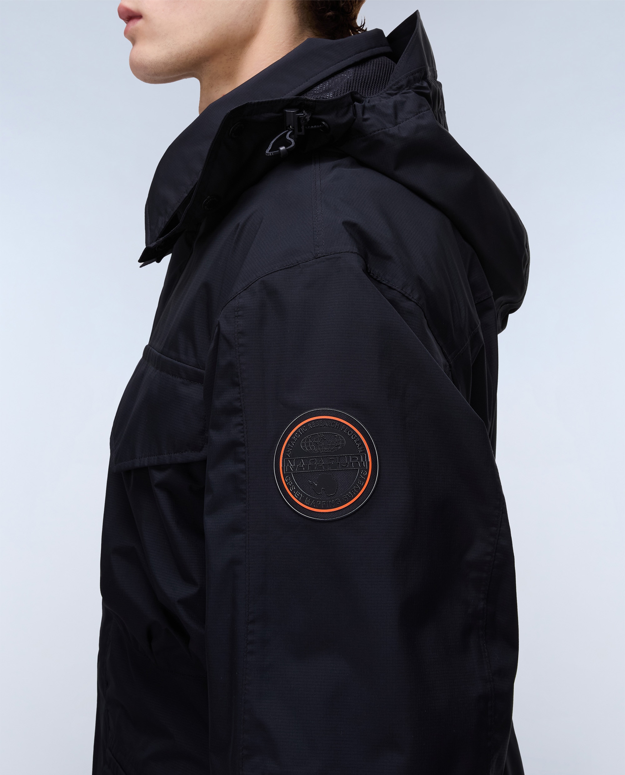 Imagen 6 de Parka de hombre rivalto impermeable con capucha extraible - Napapijri - Azul marino Negro