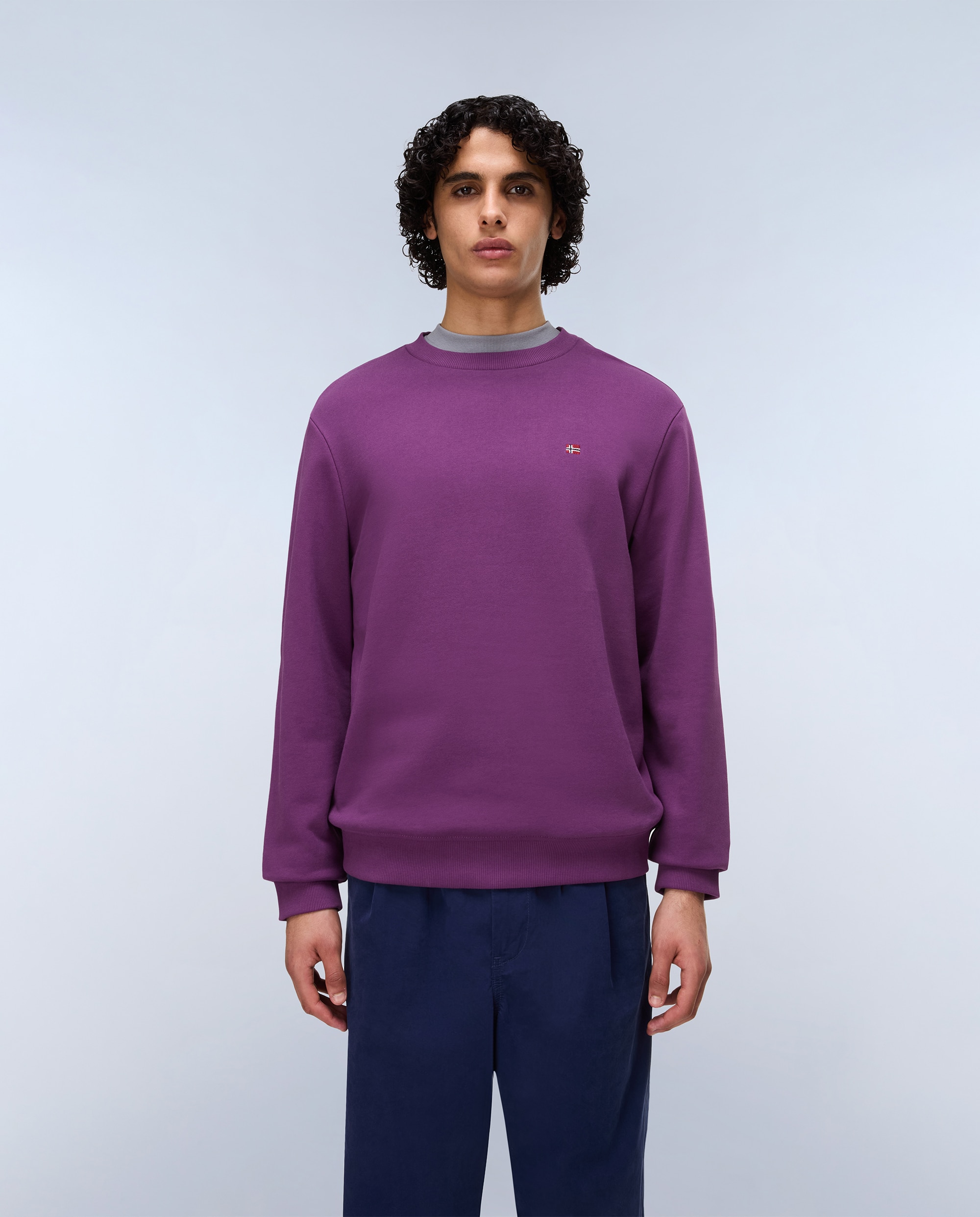 Imagen 0 de Sudadera de hombre balis c sum con cuello redondo Morado