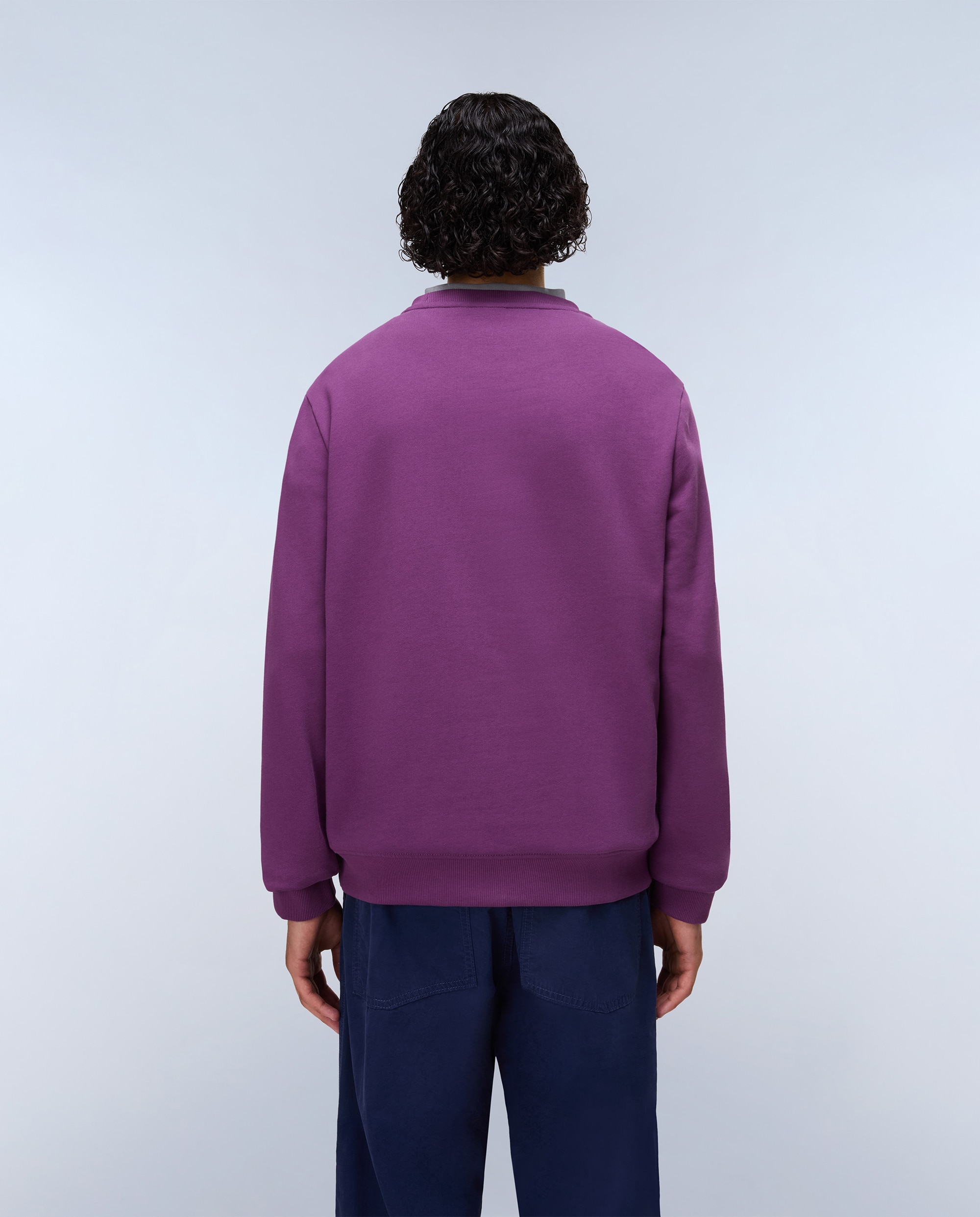 Sudadera de hombre balis c sum con cuello redondo - Napapijri - Morado Morado-2