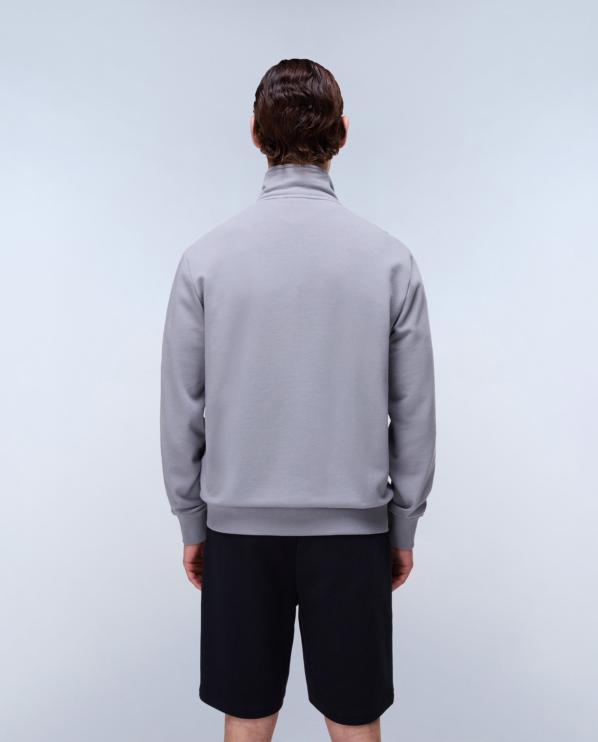 Sudadera de hombre balis fz sum con cremallera - Napapijri - Gris Gris-3