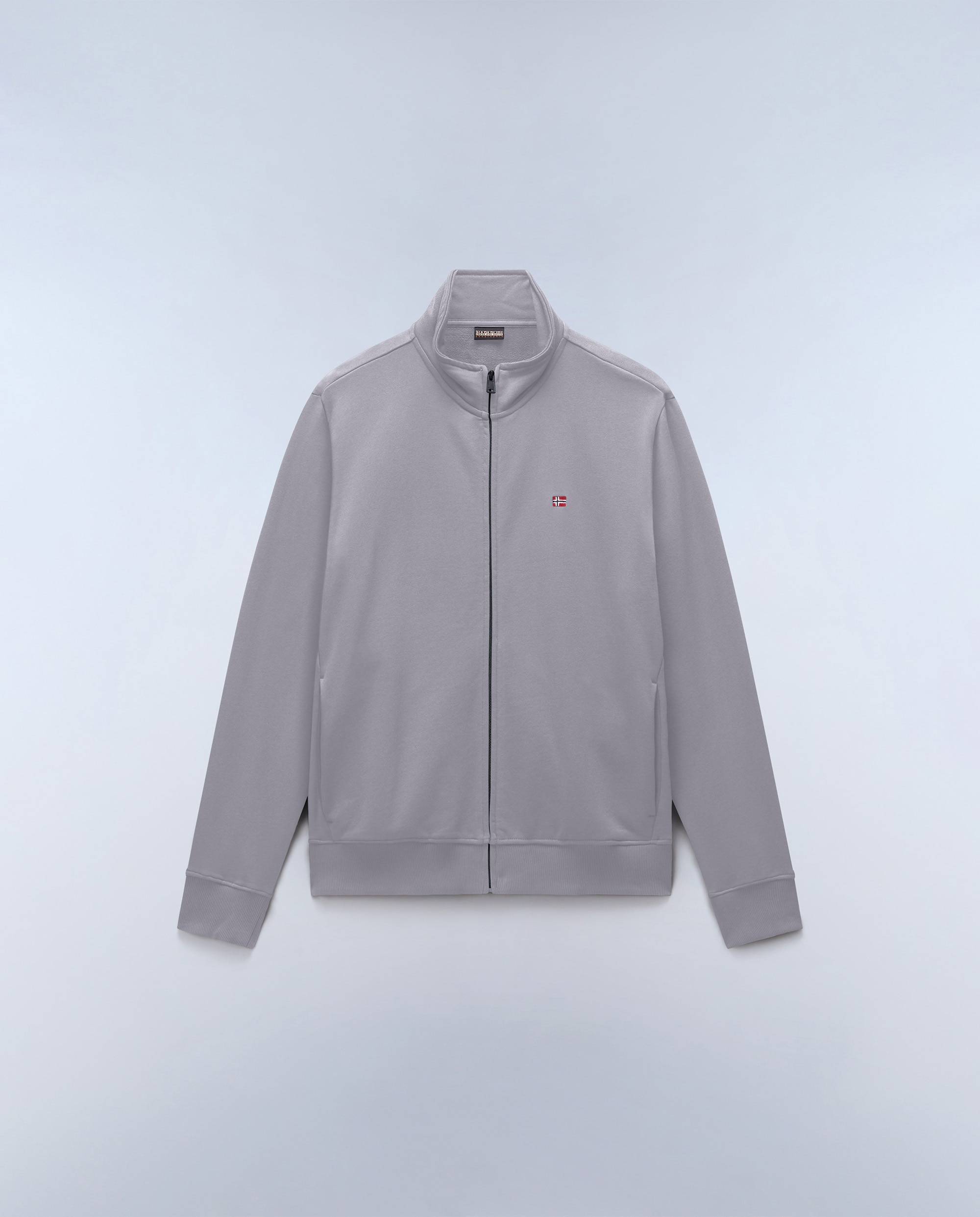 Sudadera de hombre balis fz sum con cremallera - Napapijri - Gris Gris-6