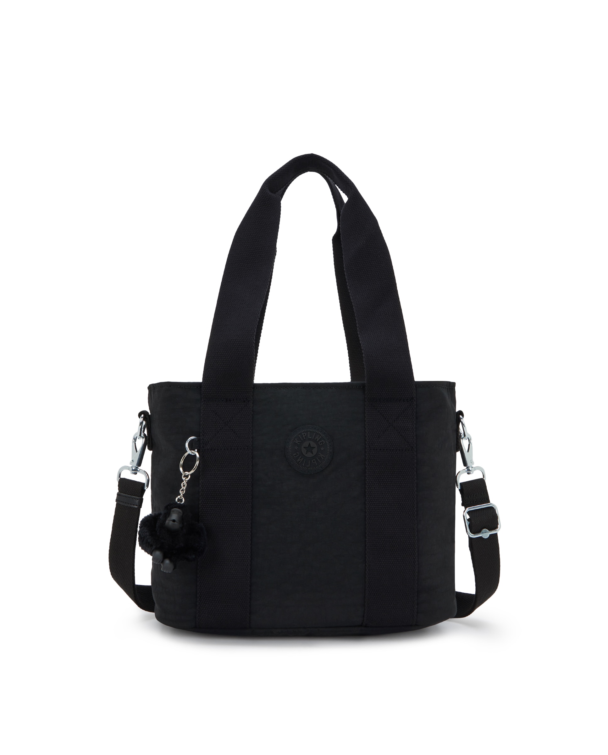 Bolso de mano mediano con asa extraíble - Kipling - Negro Negro-1