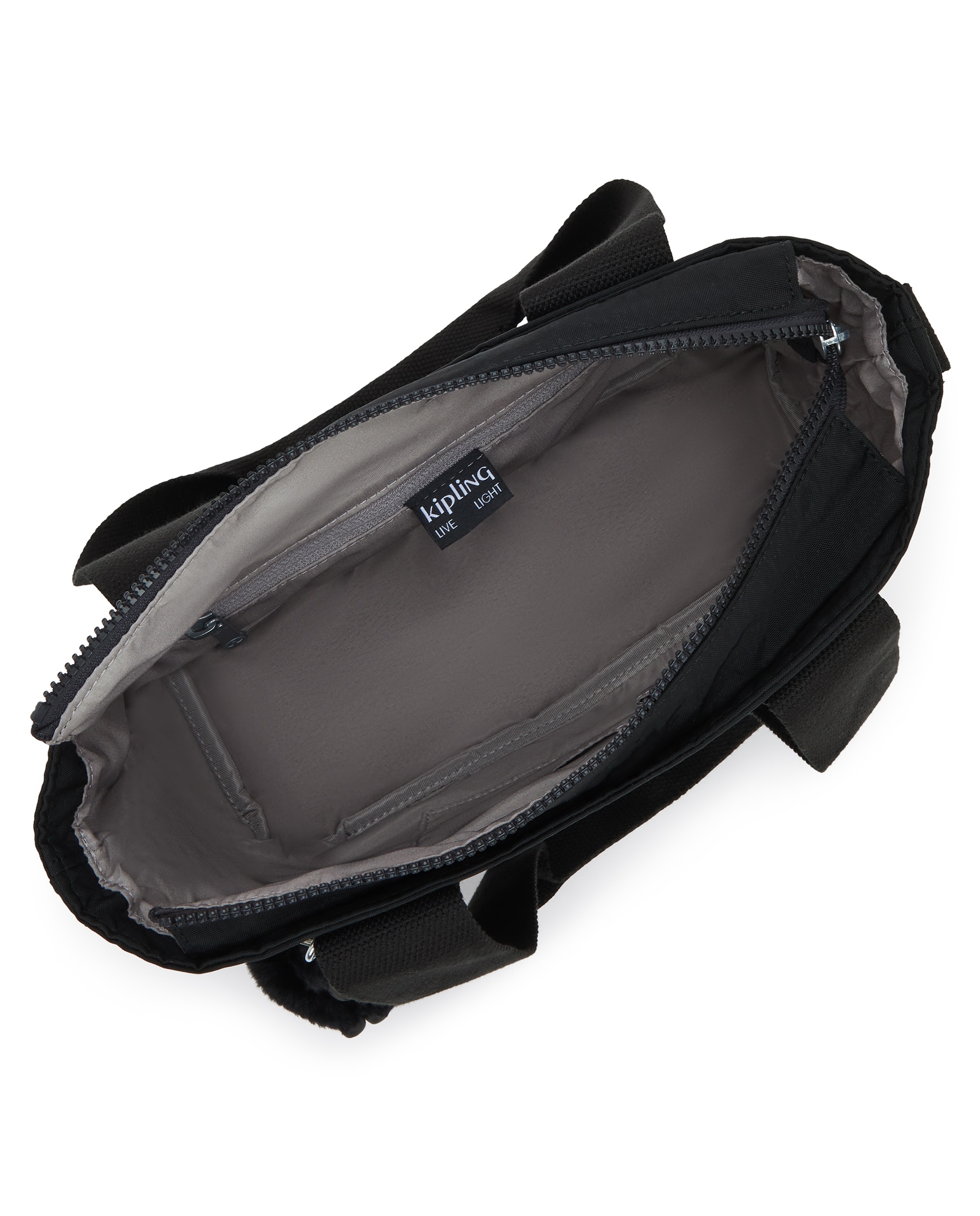 Bolso de mano mediano con asa extraíble - Kipling - Negro Negro-2