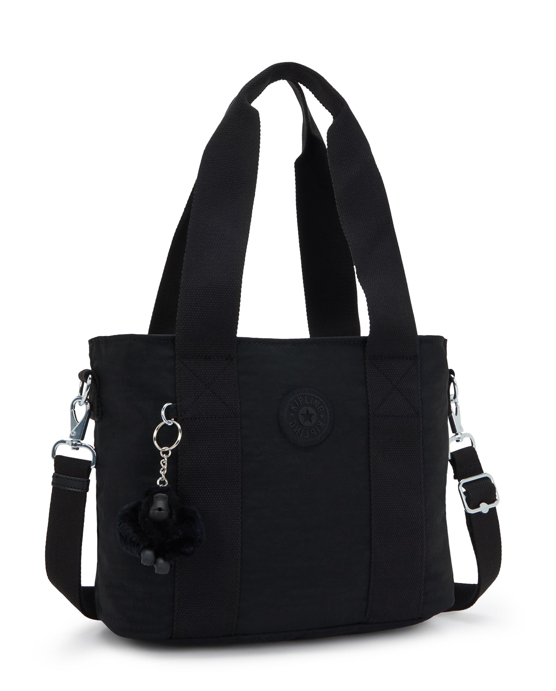 Bolso de mano mediano con asa extraíble - Kipling - Negro Negro-4