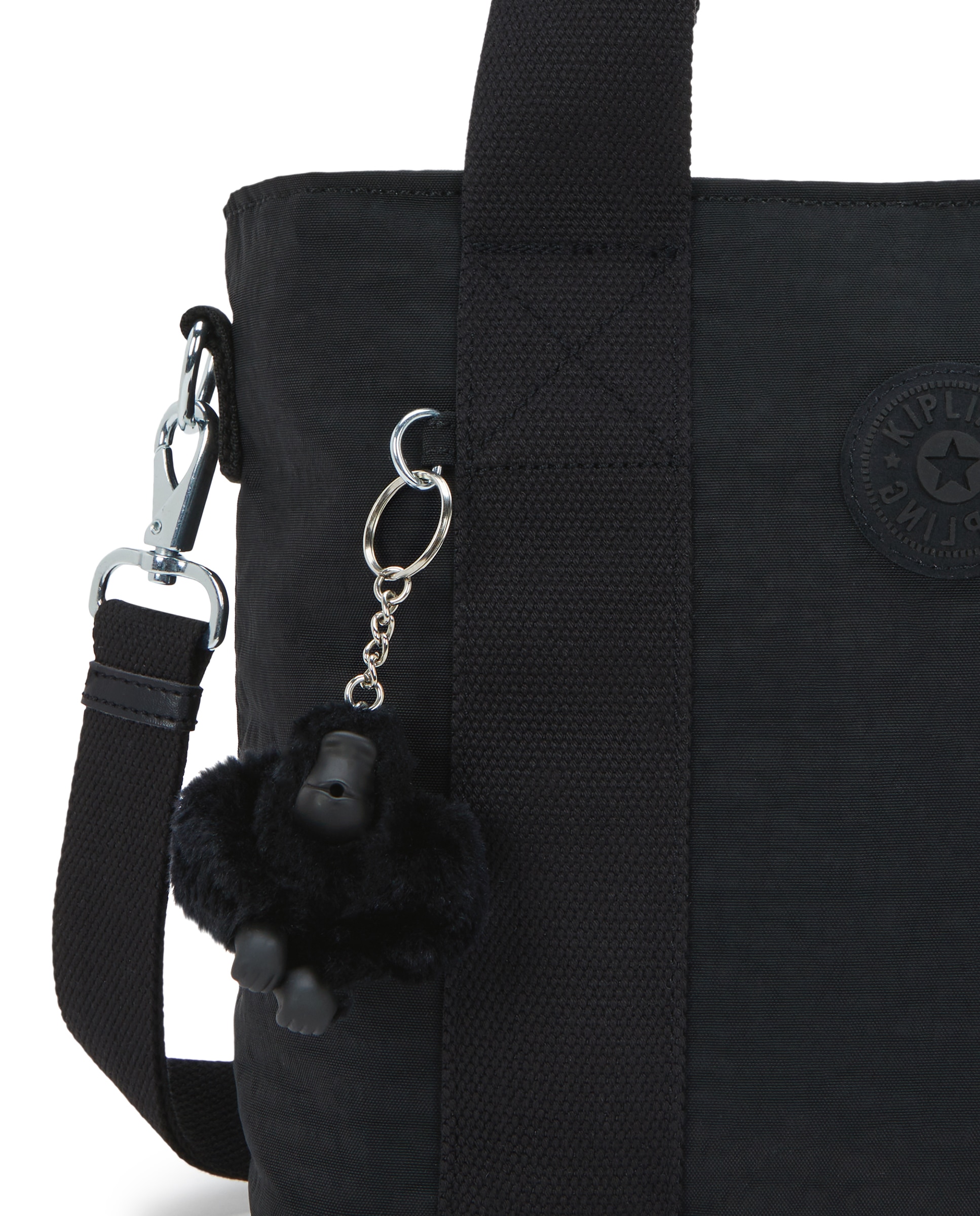 Bolso de mano mediano con asa extraíble - Kipling - Negro Negro-5