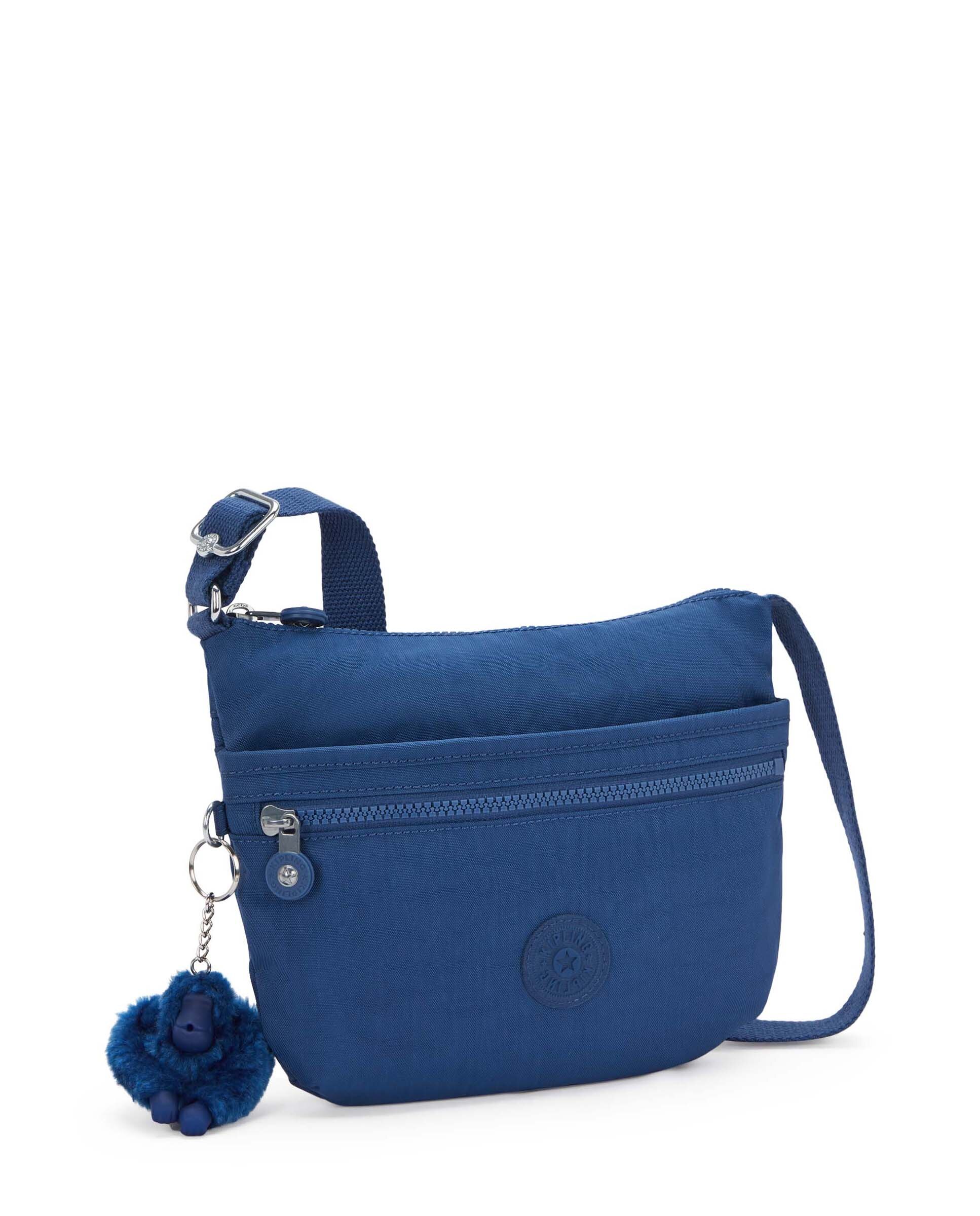 Bandolera de mujer pequeña con cremallera y correa ajustable - Kipling - Azul Cobalto Azul Cobalto-4