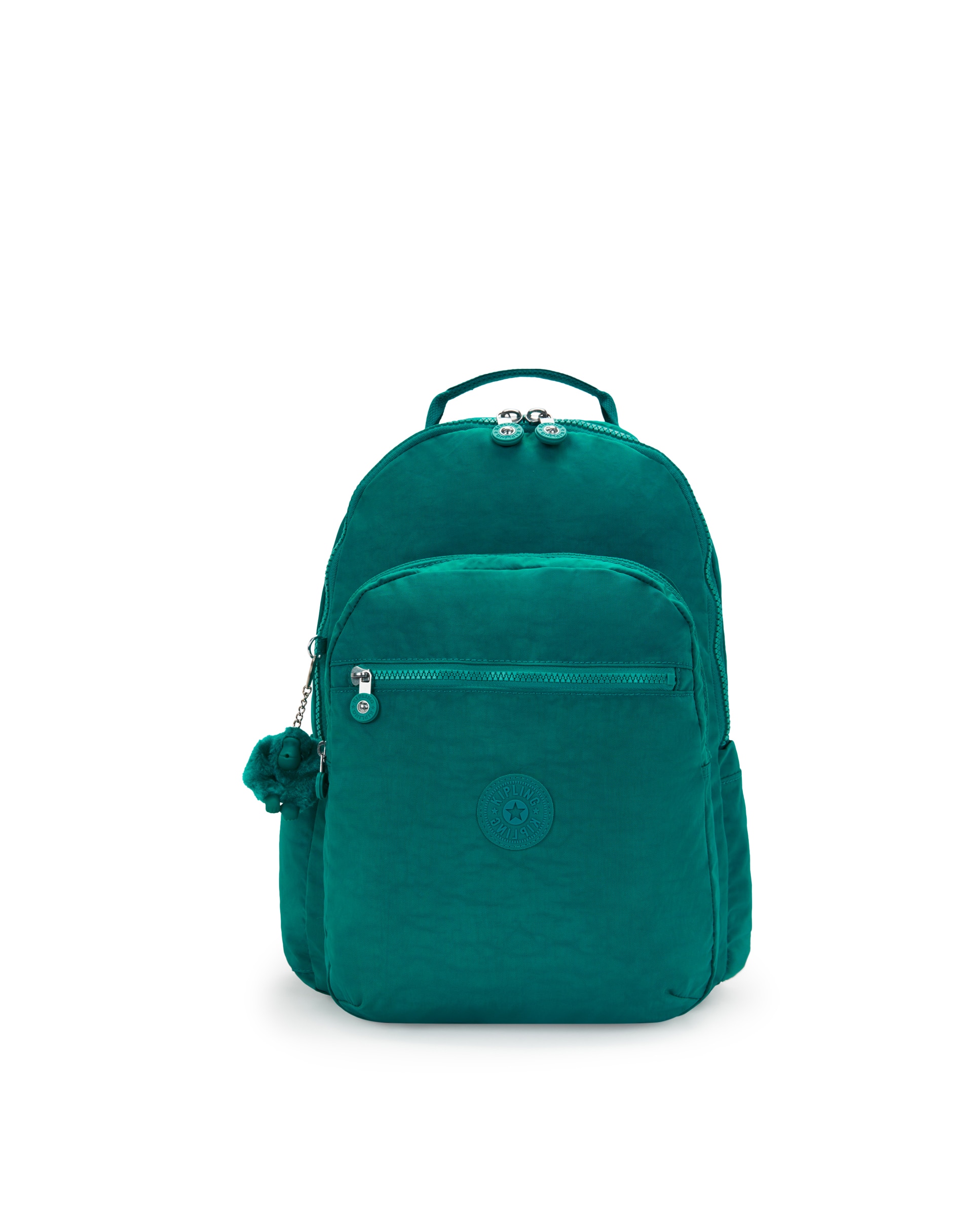 Mochila de mujer grande con compartimento para portátil - Kipling - Verde azulado Verde azulado-1