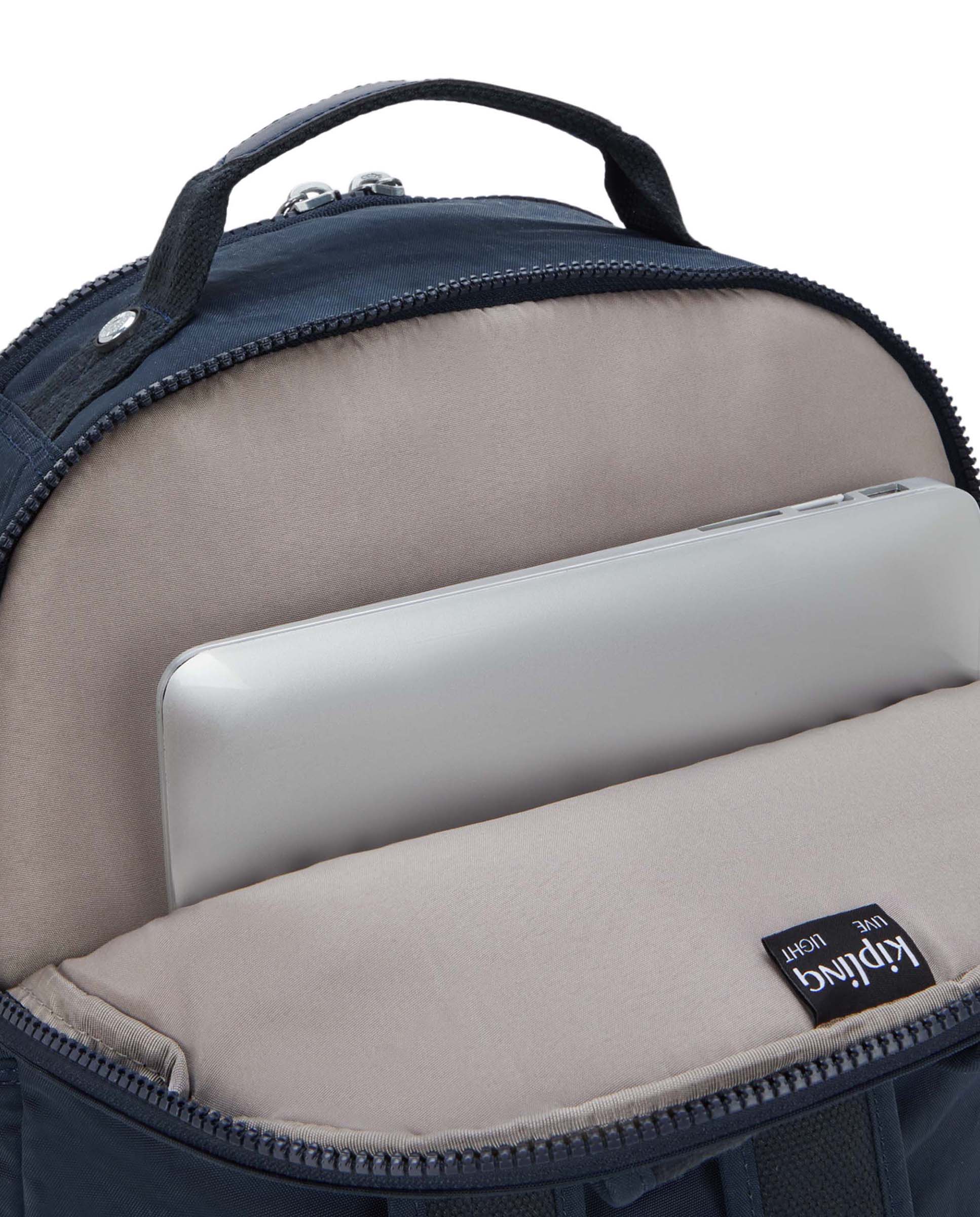 Mochila de mujer grande con compartimento para portátil - Kipling - Marino Marino-4