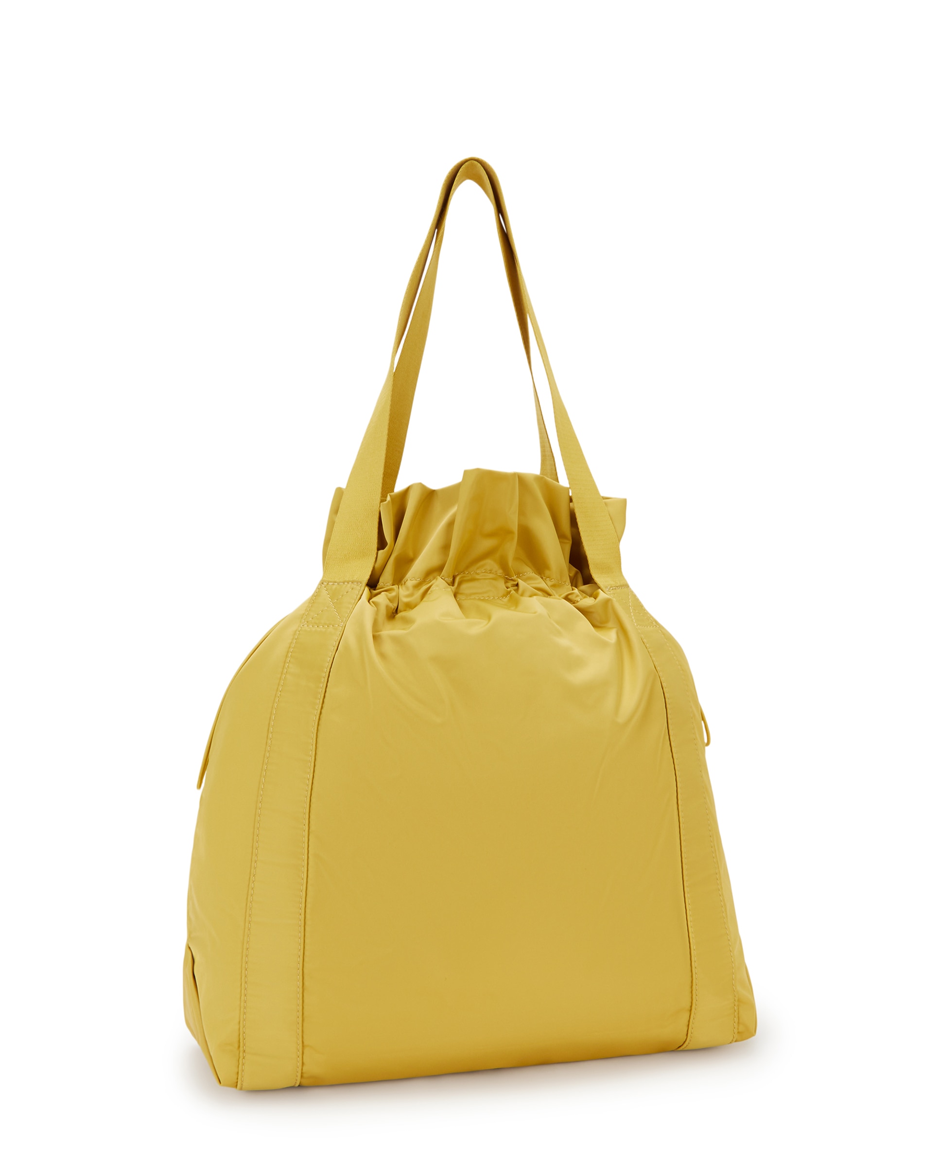 Bolso tote mediano con cierre de cordón - Kipling - Naranja Amarillo-4