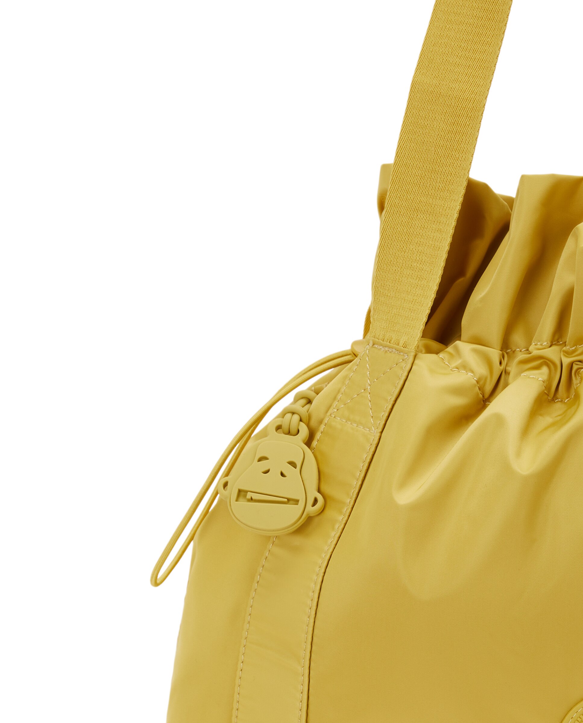 Bolso tote mediano con cierre de cordón - Kipling - Naranja Amarillo-5