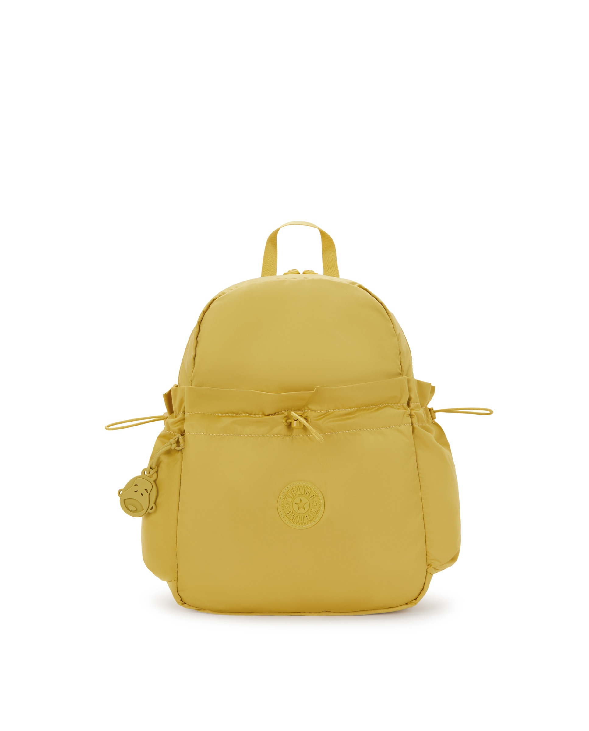 Mochila de mujer con cremallera y asa de mano - Kipling - Amarillo Amarillo-1