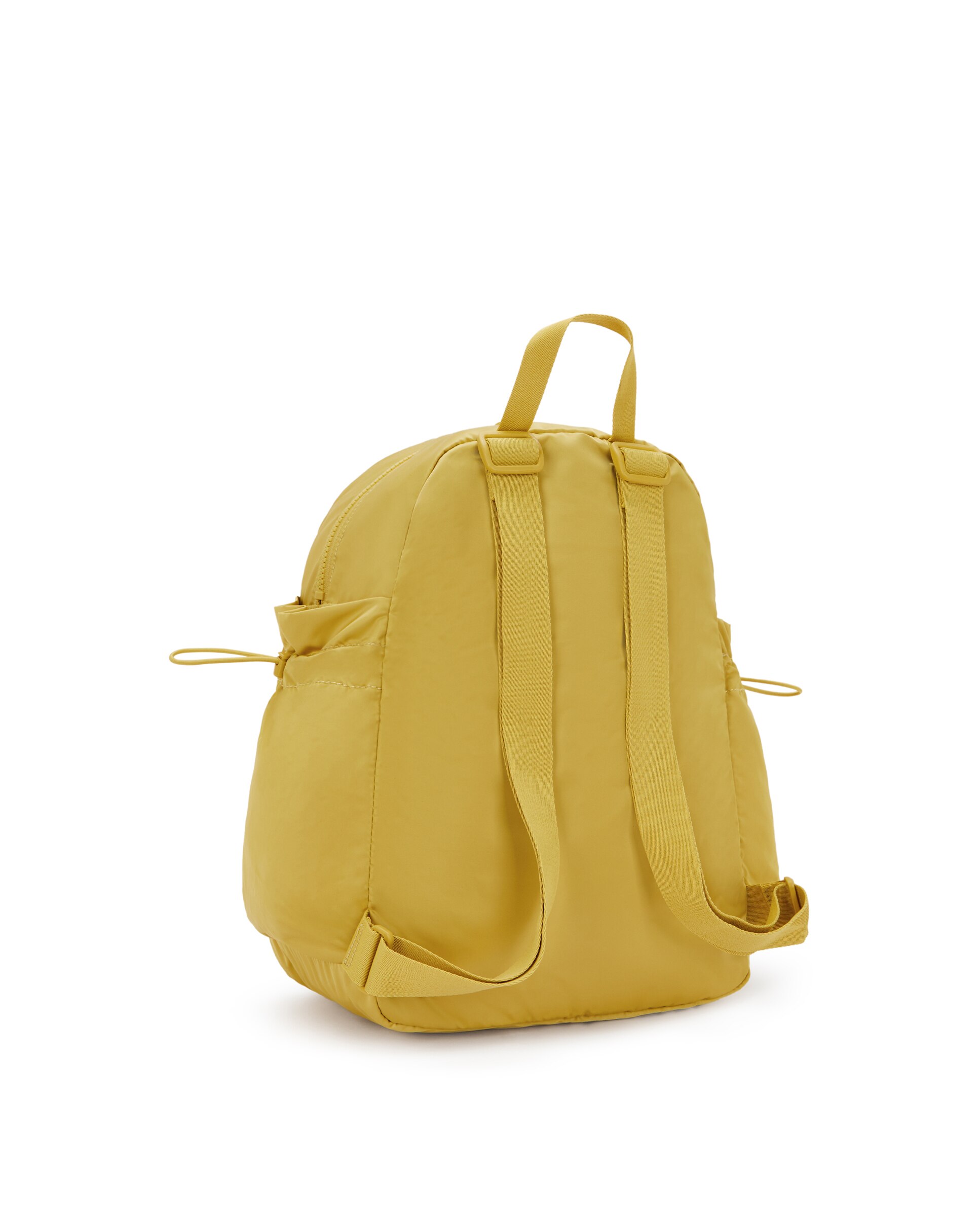 Mochila de mujer con cremallera y asa de mano - Kipling - Amarillo Amarillo-4