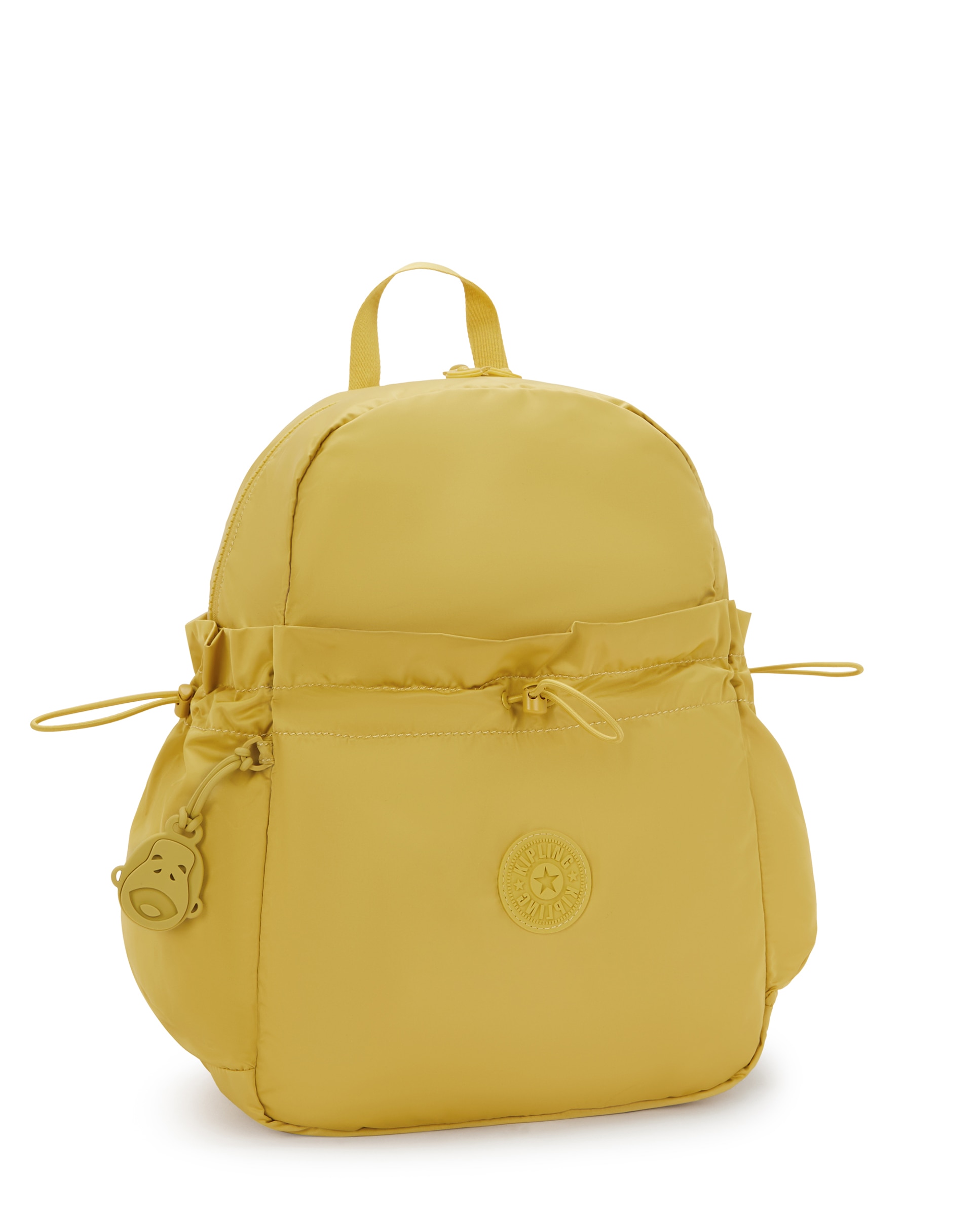Mochila de mujer con cremallera y asa de mano - Kipling - Amarillo Amarillo-2