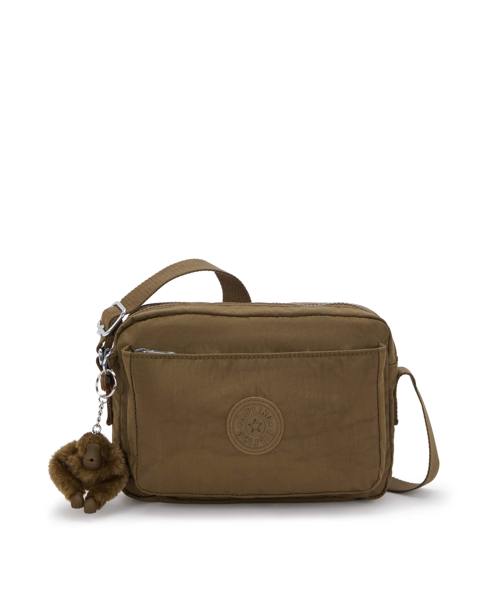 Bandolera de mujer mediana con correa ajustable para el hombro - Kipling - Kaki Kaki-1