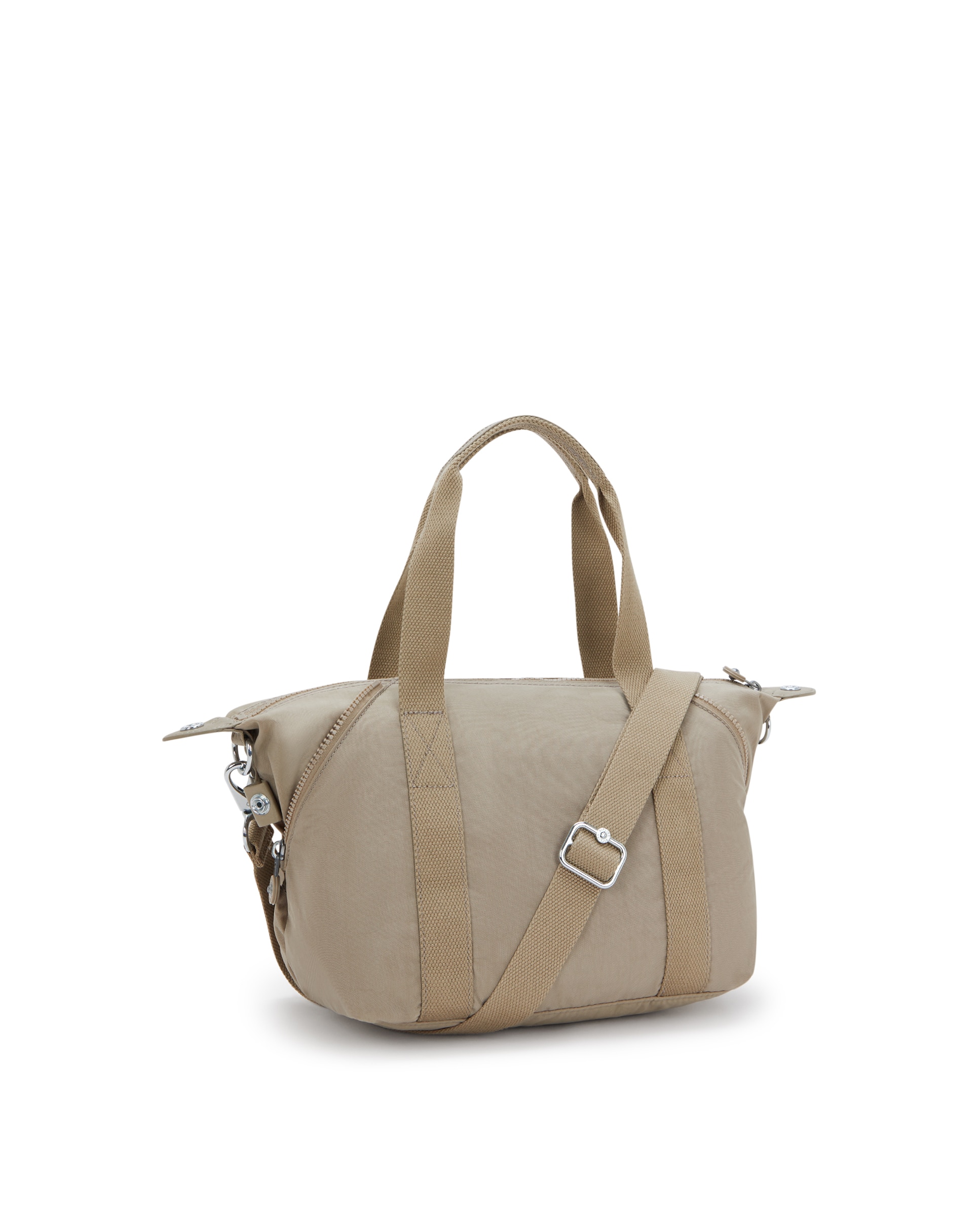 Shopper pequeño con cremallera y asa bandolera extraíble - Kipling - Beige Beige-3