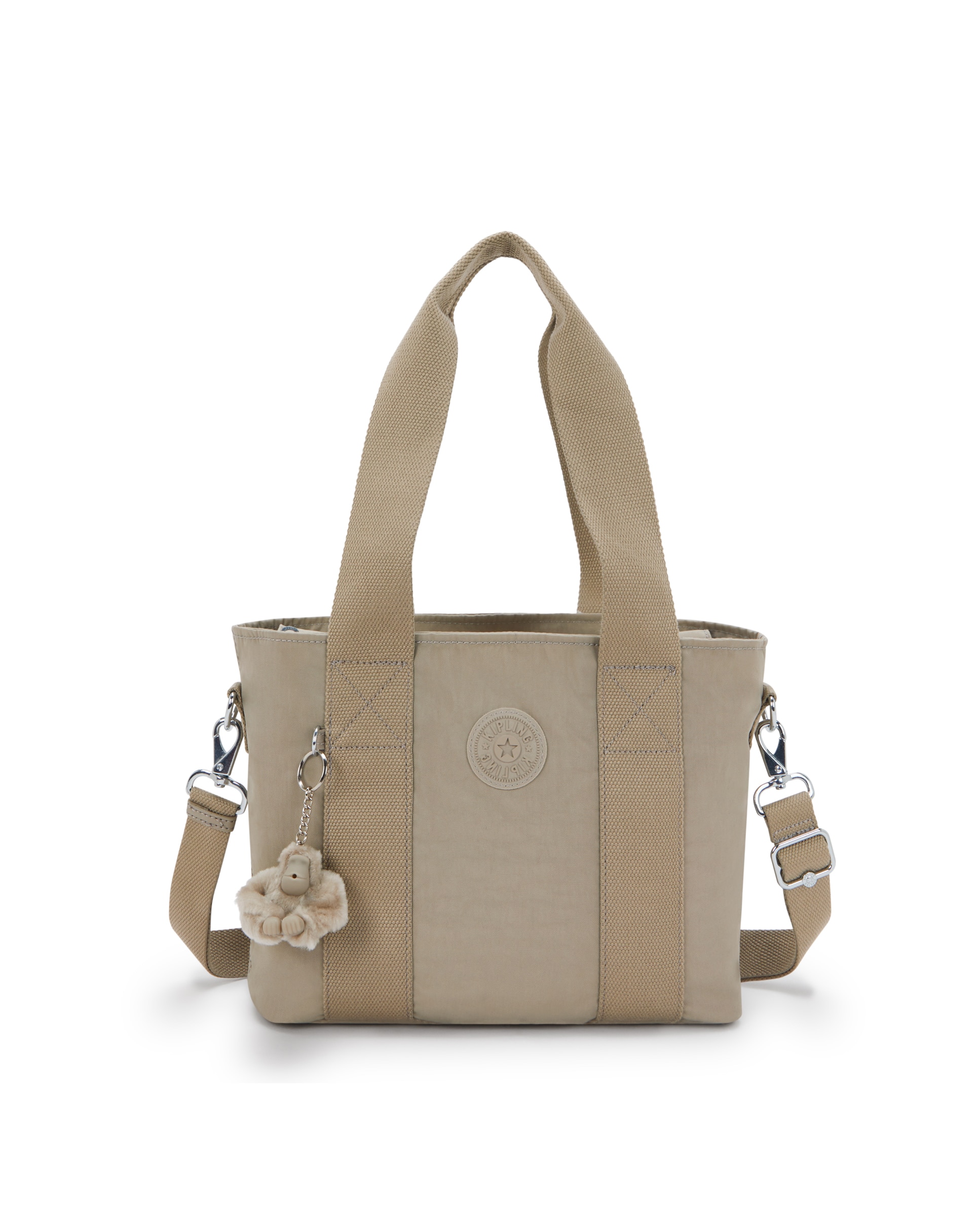 Bolso de mano mediano con asa extraíble - Kipling - Beige Beige-1