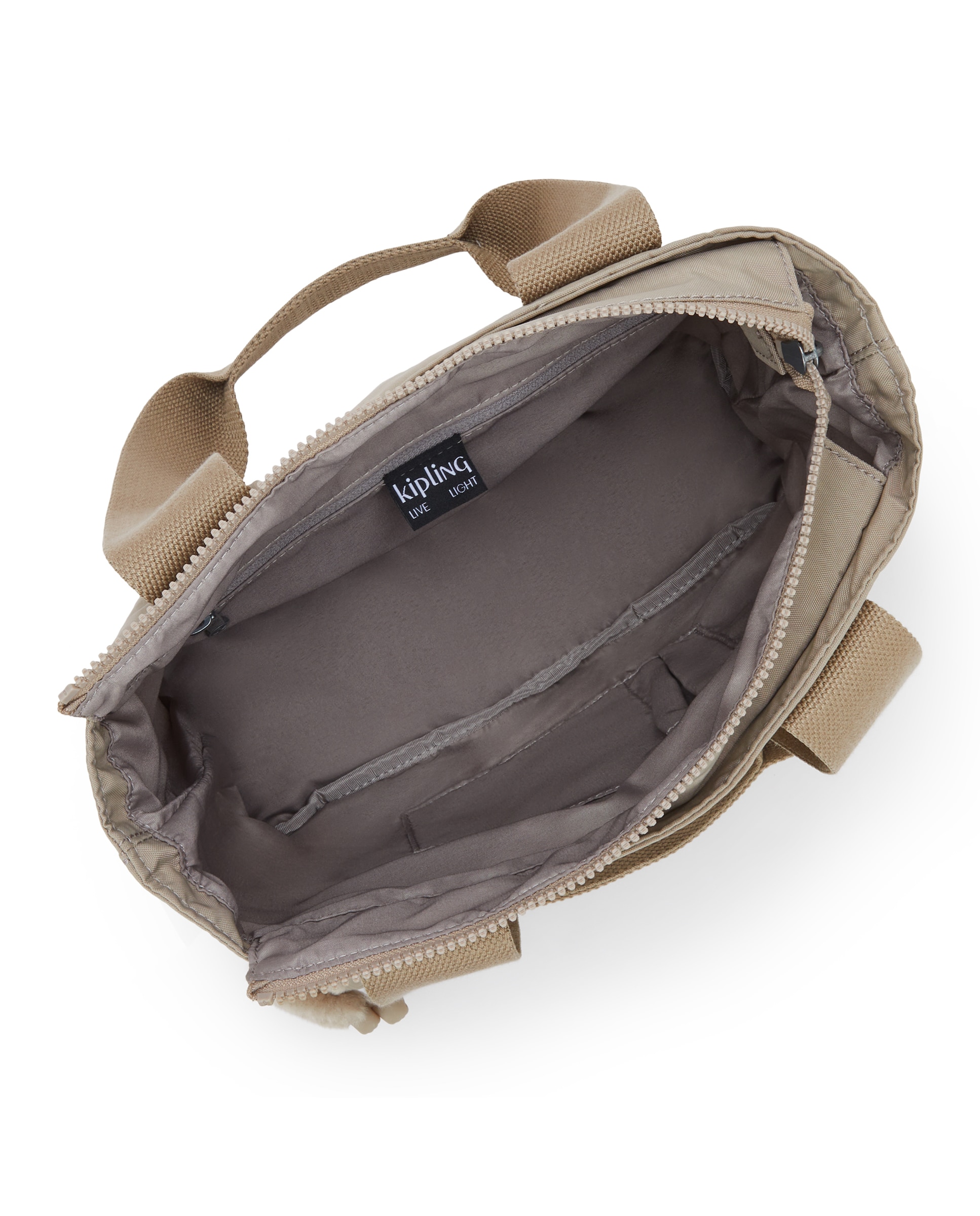 Bolso de mano mediano con asa extraíble - Kipling - Beige Beige-2