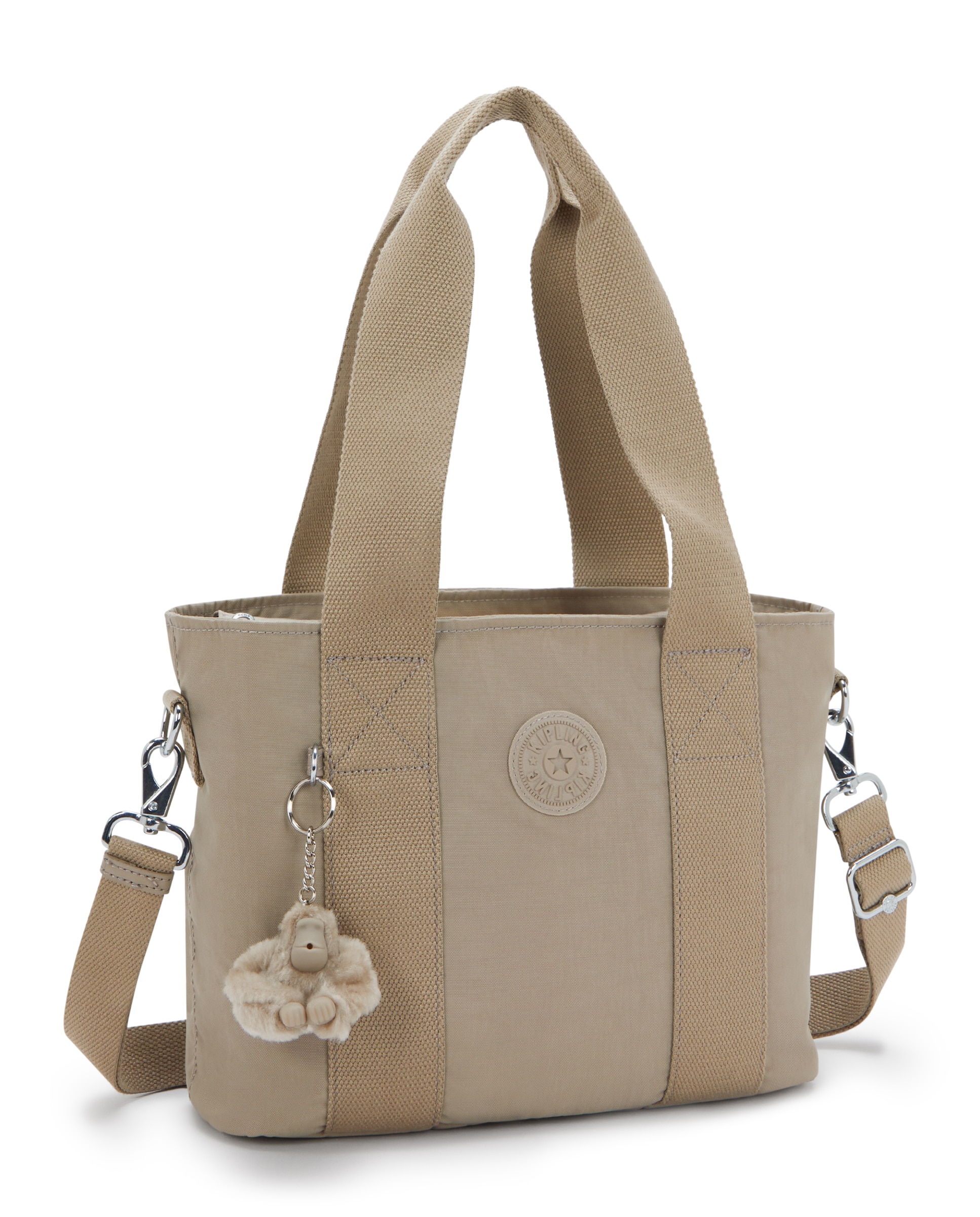 Bolso de mano mediano con asa extraíble - Kipling - Beige Beige-4