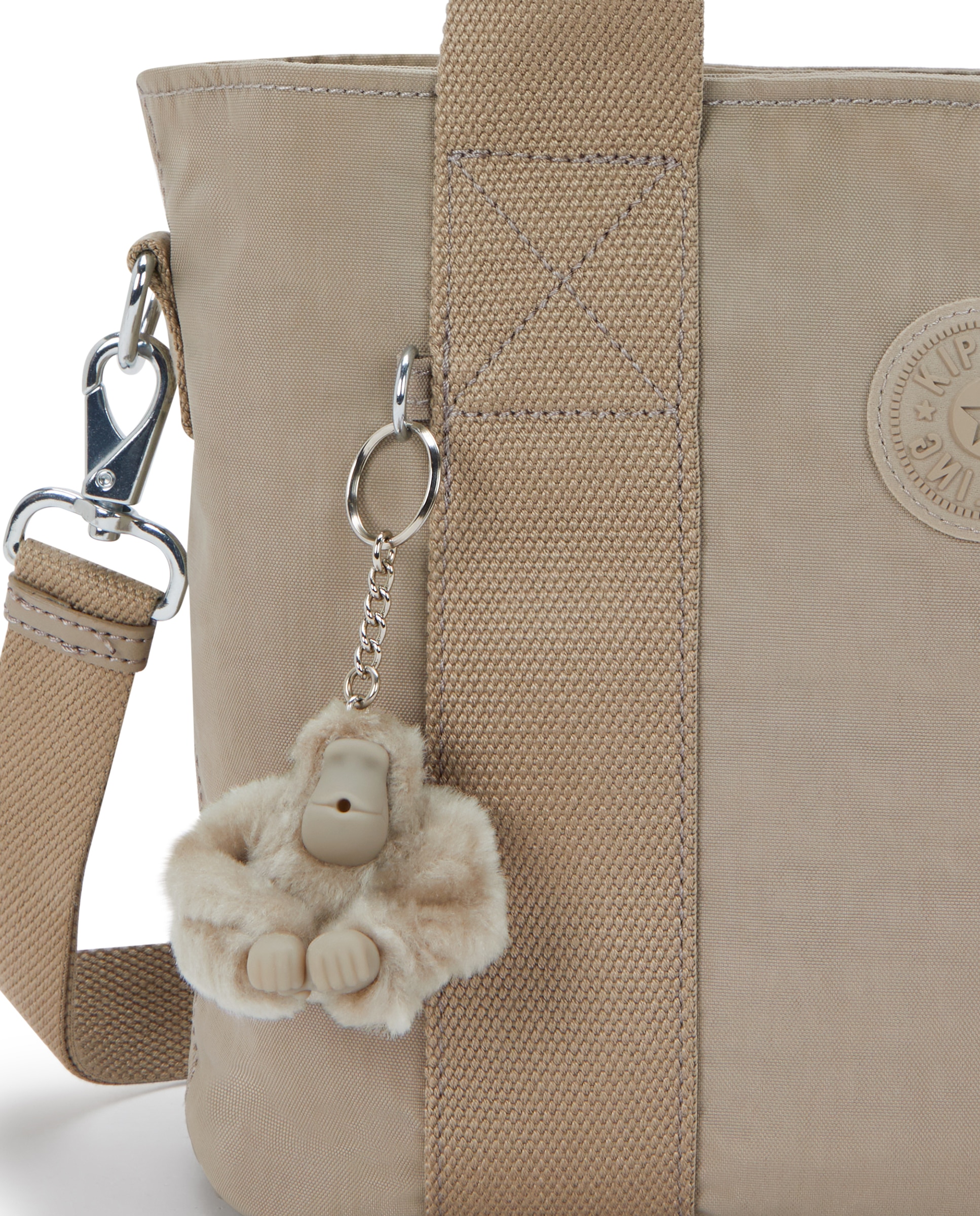 Bolso de mano mediano con asa extraíble - Kipling - Beige Beige-5
