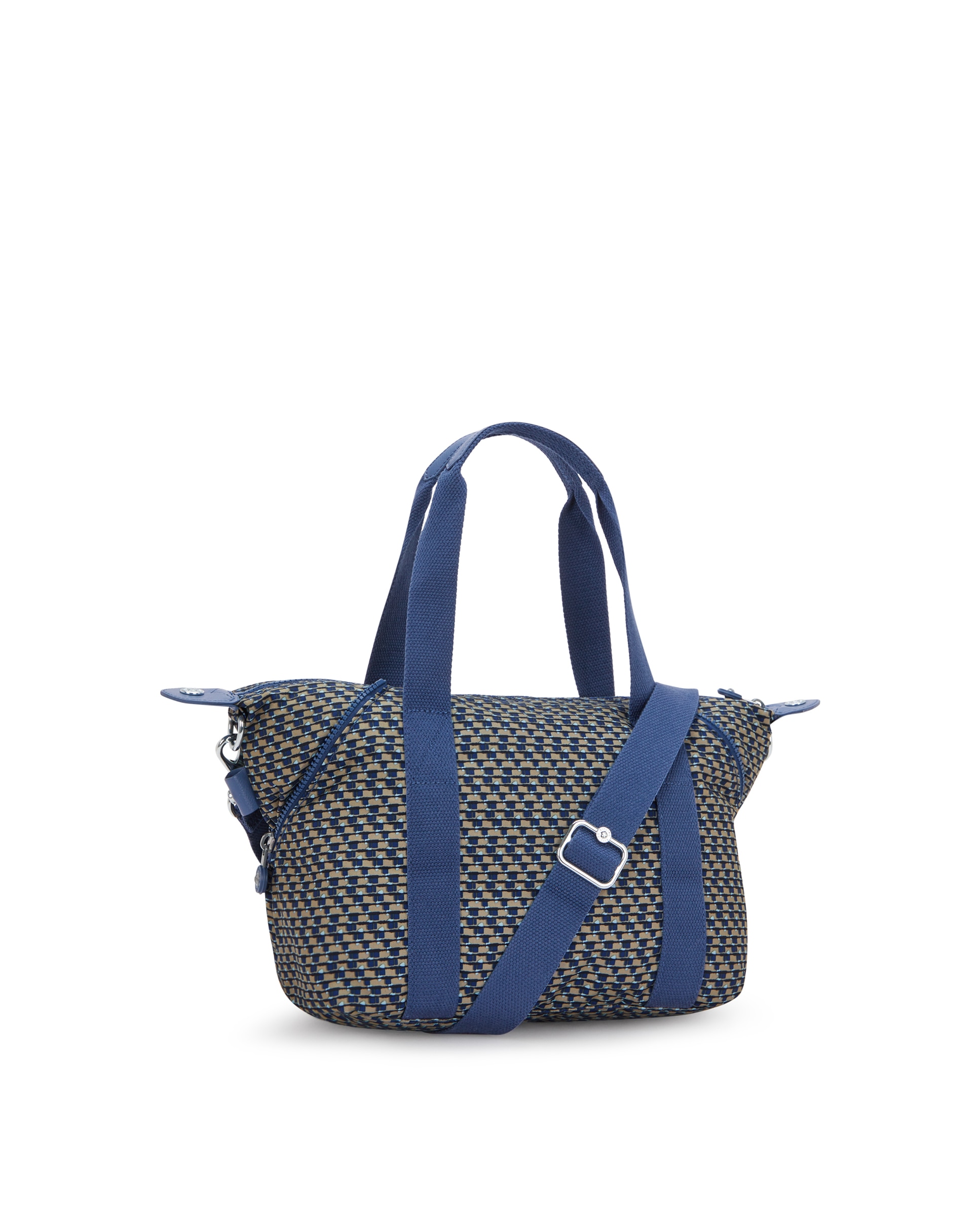 Shopper pequeño con cremallera y asa bandolera extraíble - Kipling - Fresno / Azul Fresno / Azul-3