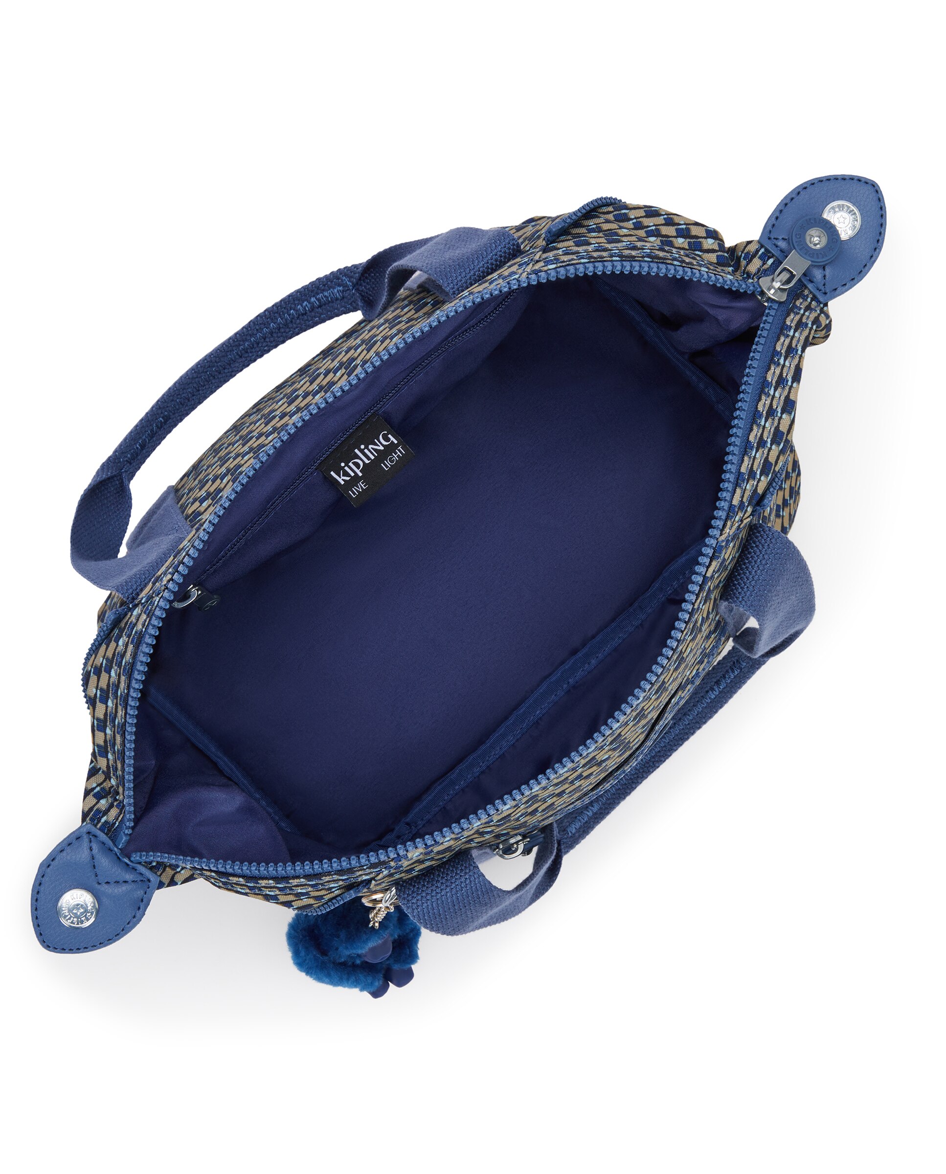 Shopper pequeño con cremallera y asa bandolera extraíble - Kipling - Fresno / Azul Fresno / Azul-2