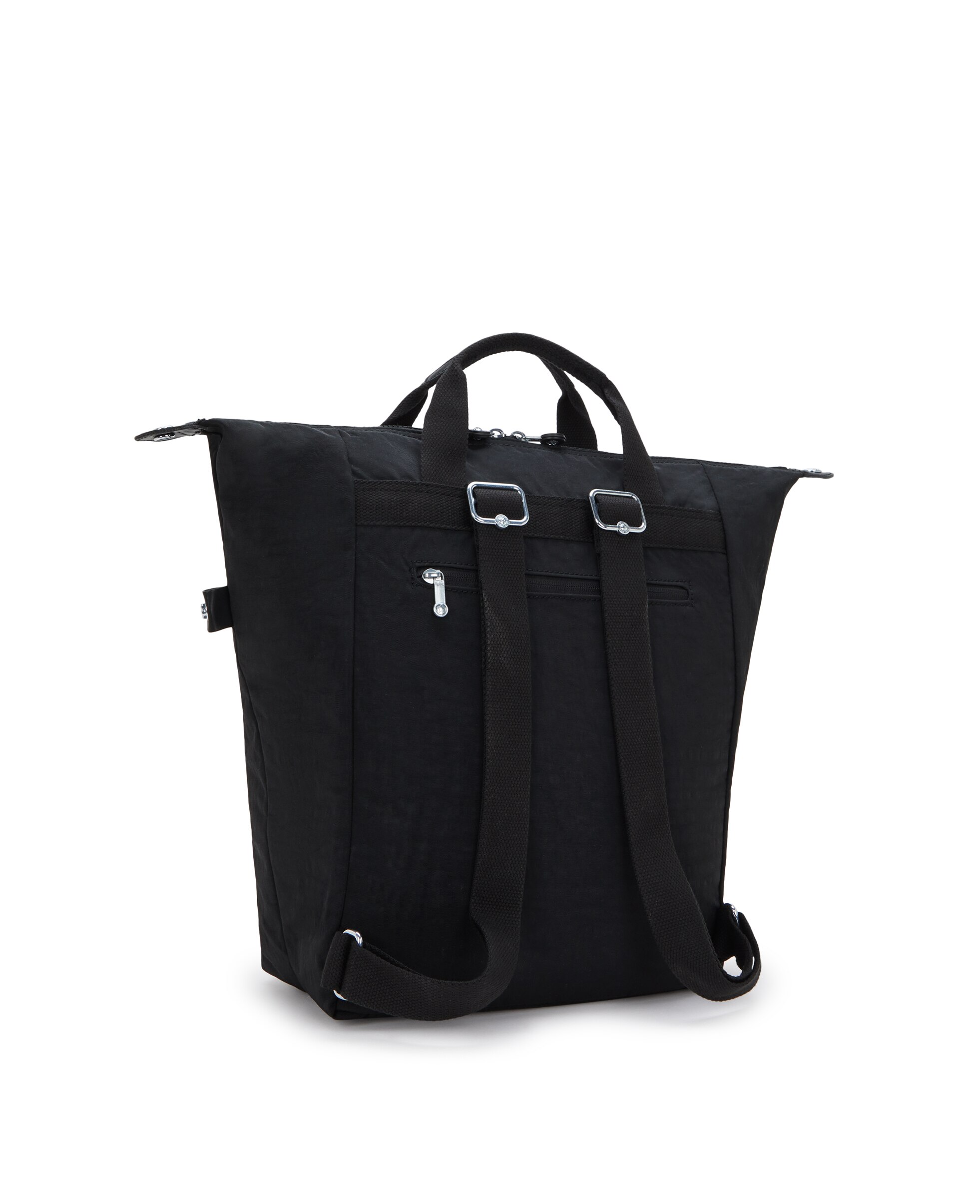 Mochila de mujer con cremallera y compartimento para portátil - Kipling - Negro Negro-4