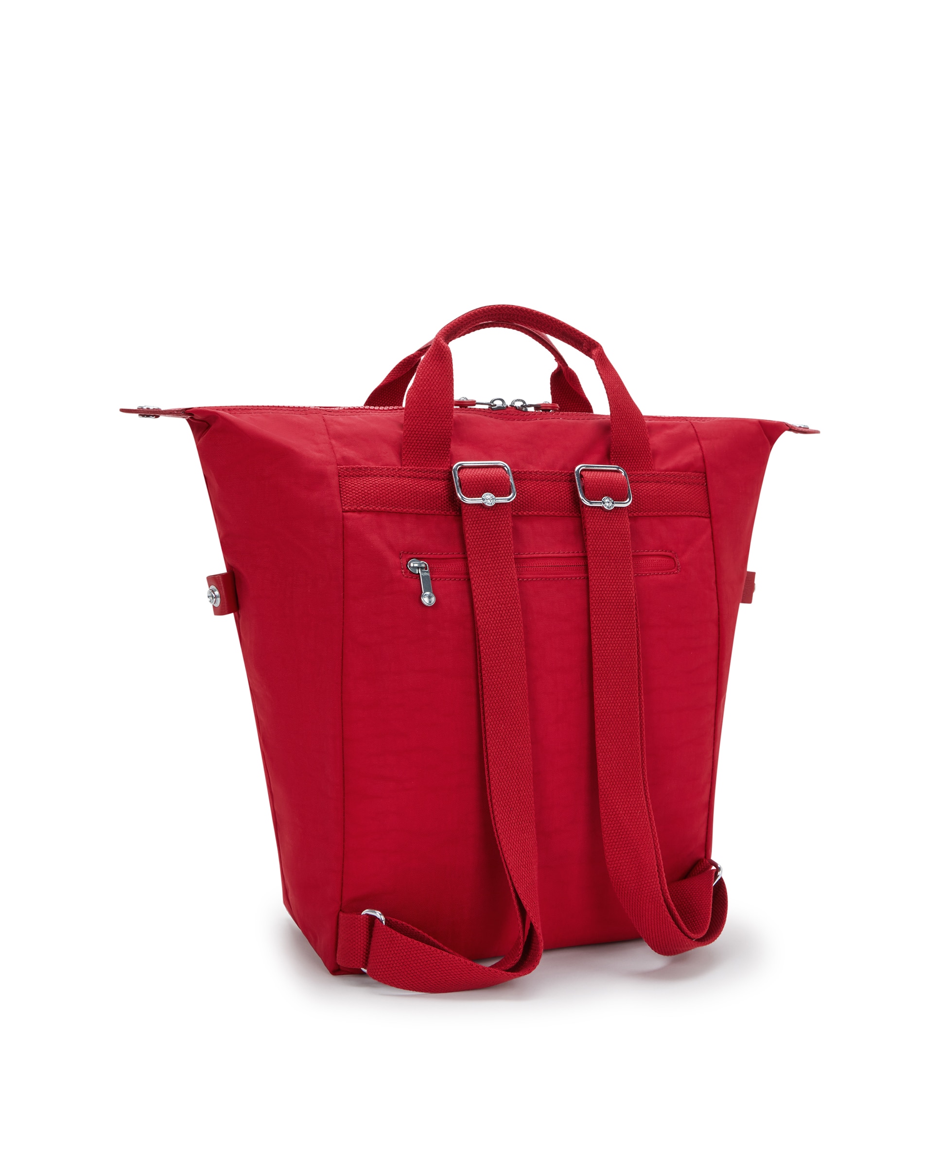Mochila de mujer con cremallera y compartimento para portátil - Kipling - Rojo Rojo-3