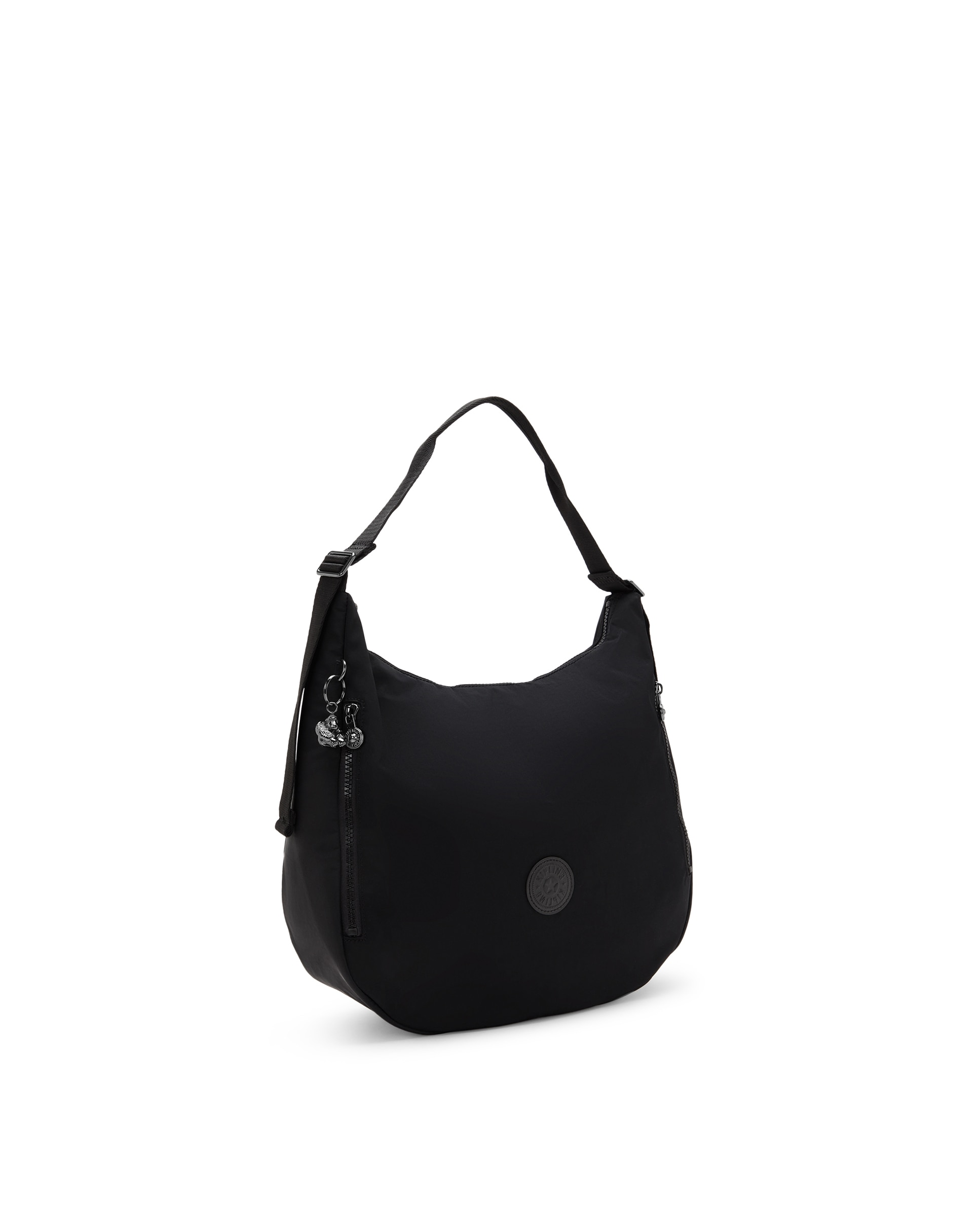 Bolso de hombro grande con cremallera y correa ajustable - Kipling - Negro Negro-5