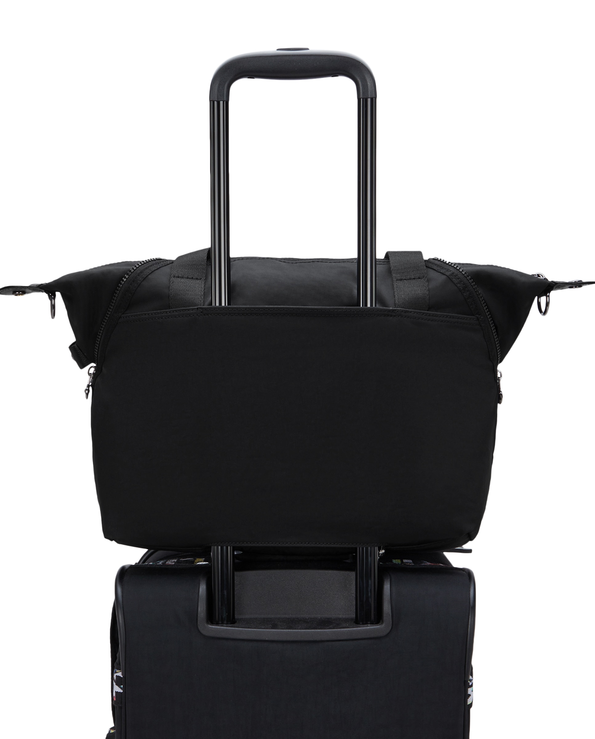 Bolso de hombro con compartimento para portátil y bolsillos exteriores - Kipling - Negro Negro-5