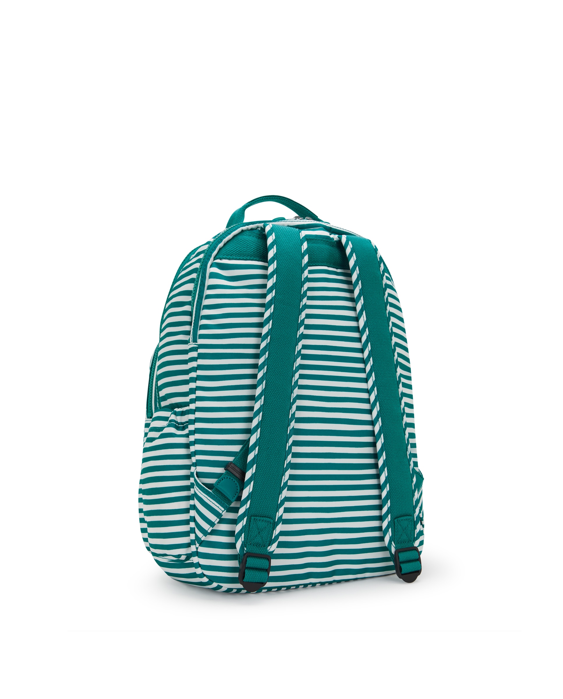 Mochila de mujer grande con compartimento para portátil - Kipling - Blanco / Verde Blanco / Verde-3