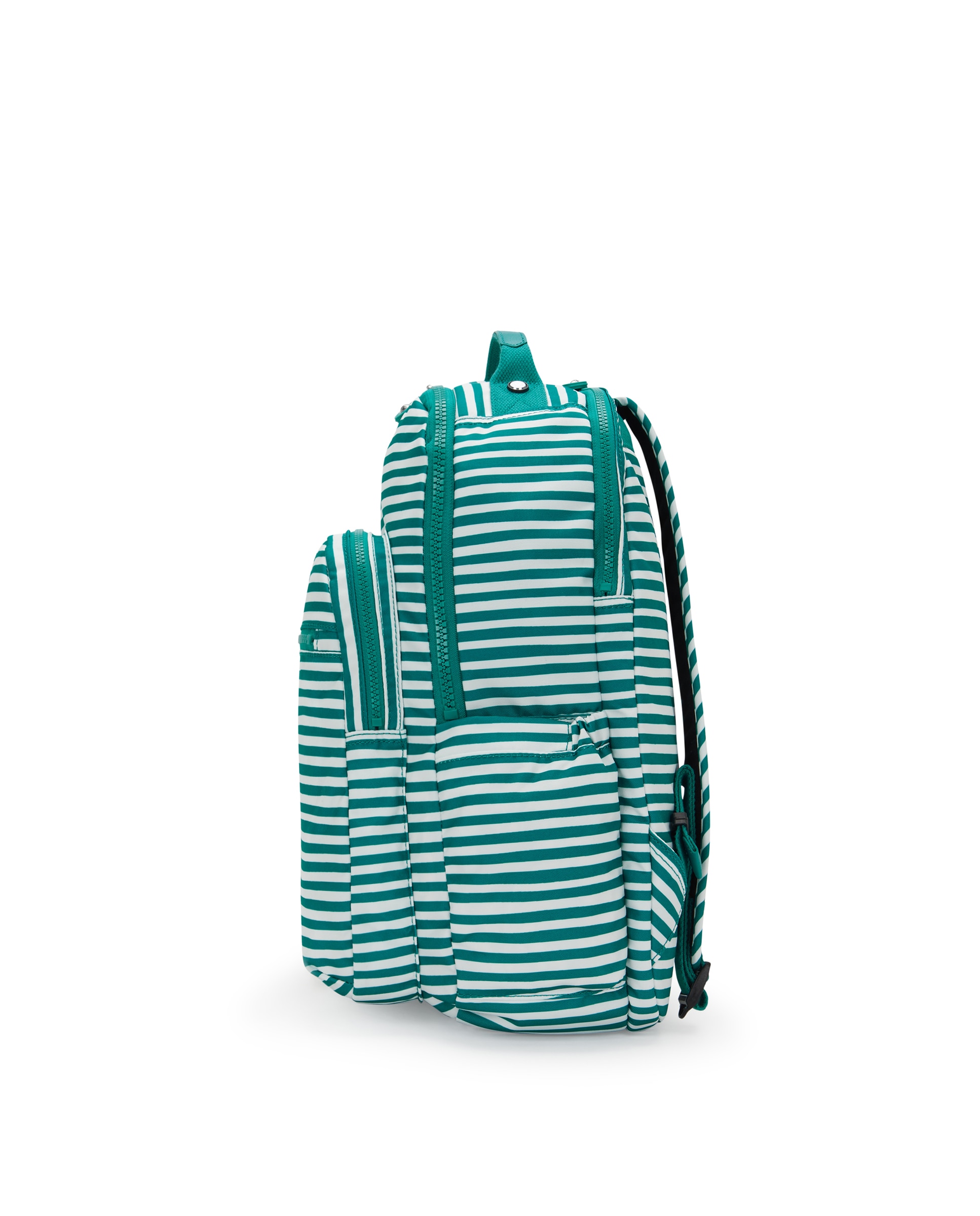 Mochila de mujer grande con compartimento para portátil - Kipling - Blanco / Verde Blanco / Verde-2