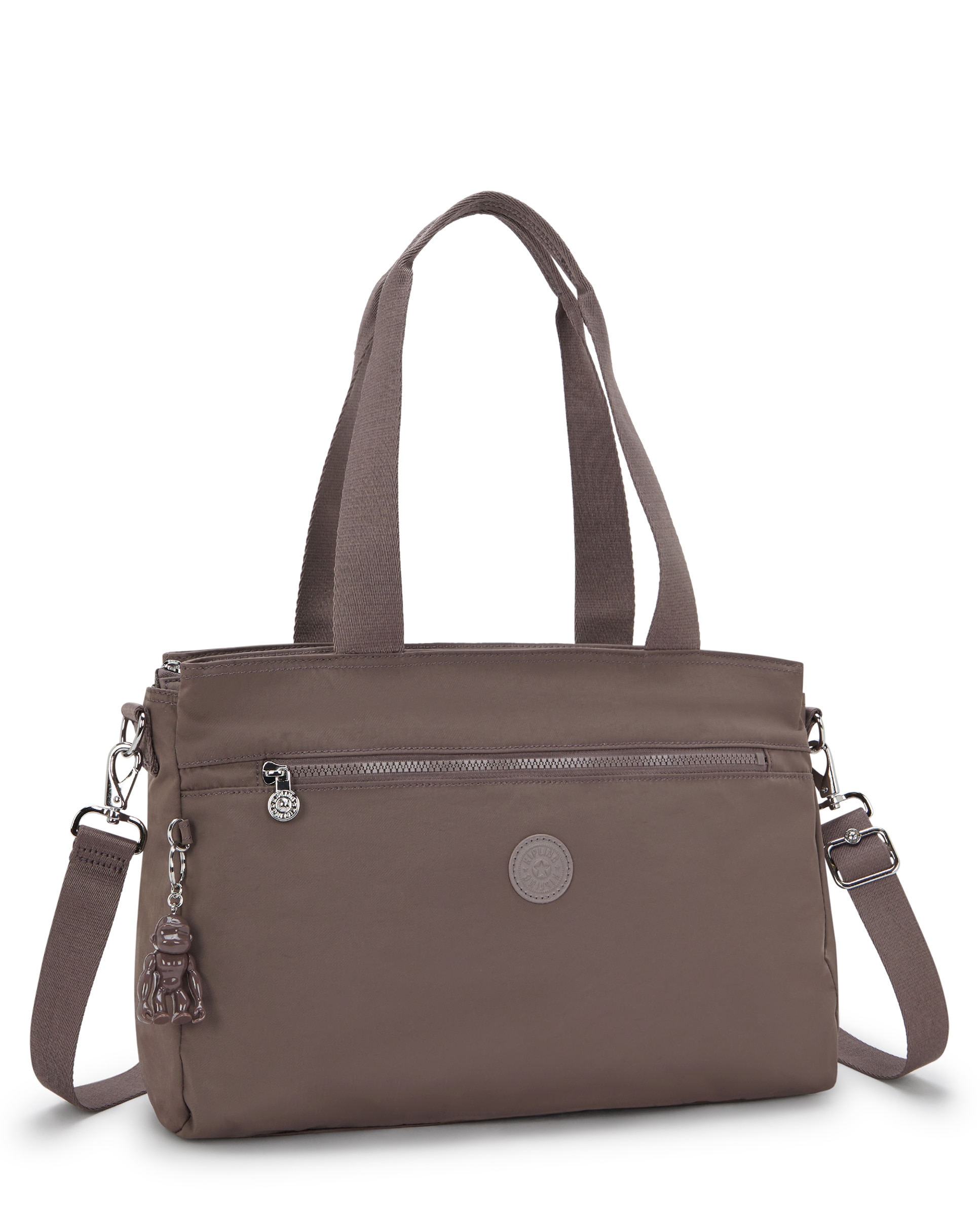 Portadocumentos pequeño con cremallera y protección para portátil - Kipling - Marrón Marrón-4