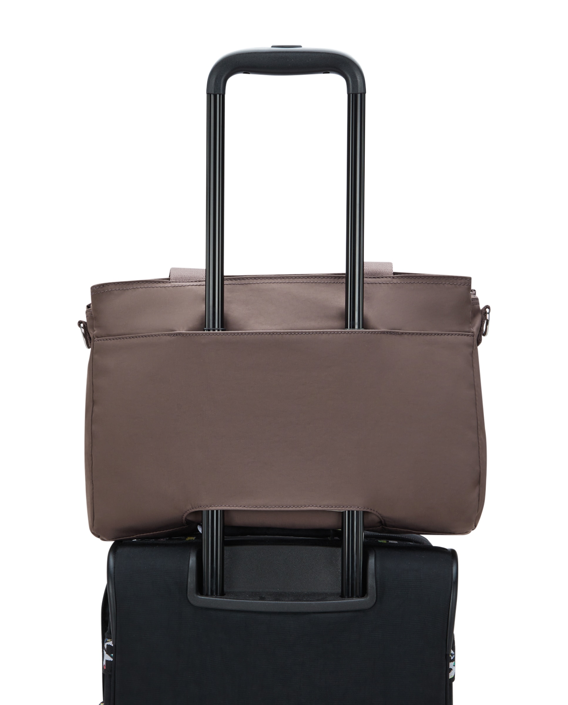 Portadocumentos pequeño con cremallera y protección para portátil - Kipling - Marrón Marrón-5