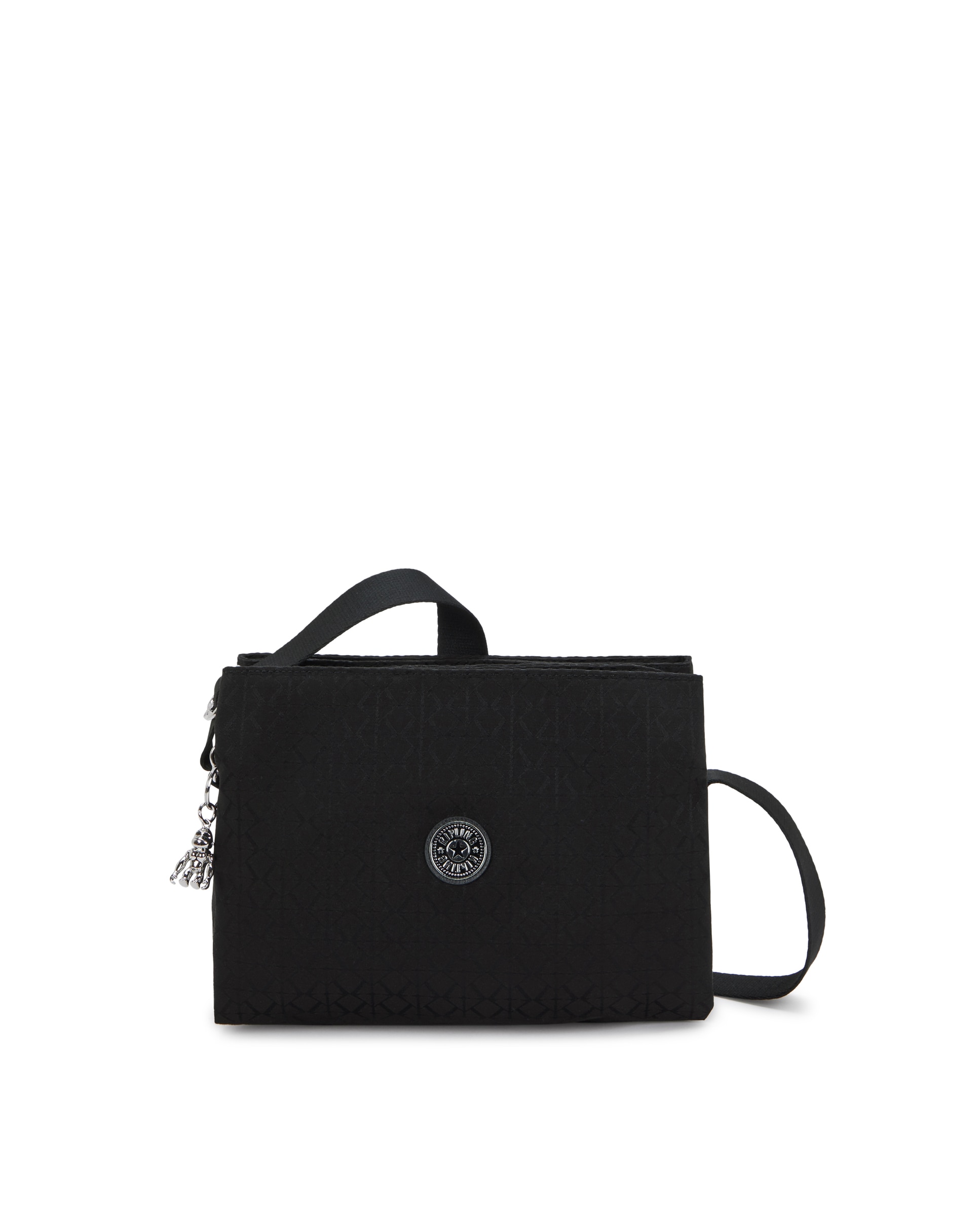 Bandolera de mujer mediana de estilo minimalista - Kipling - Negro Negro-1