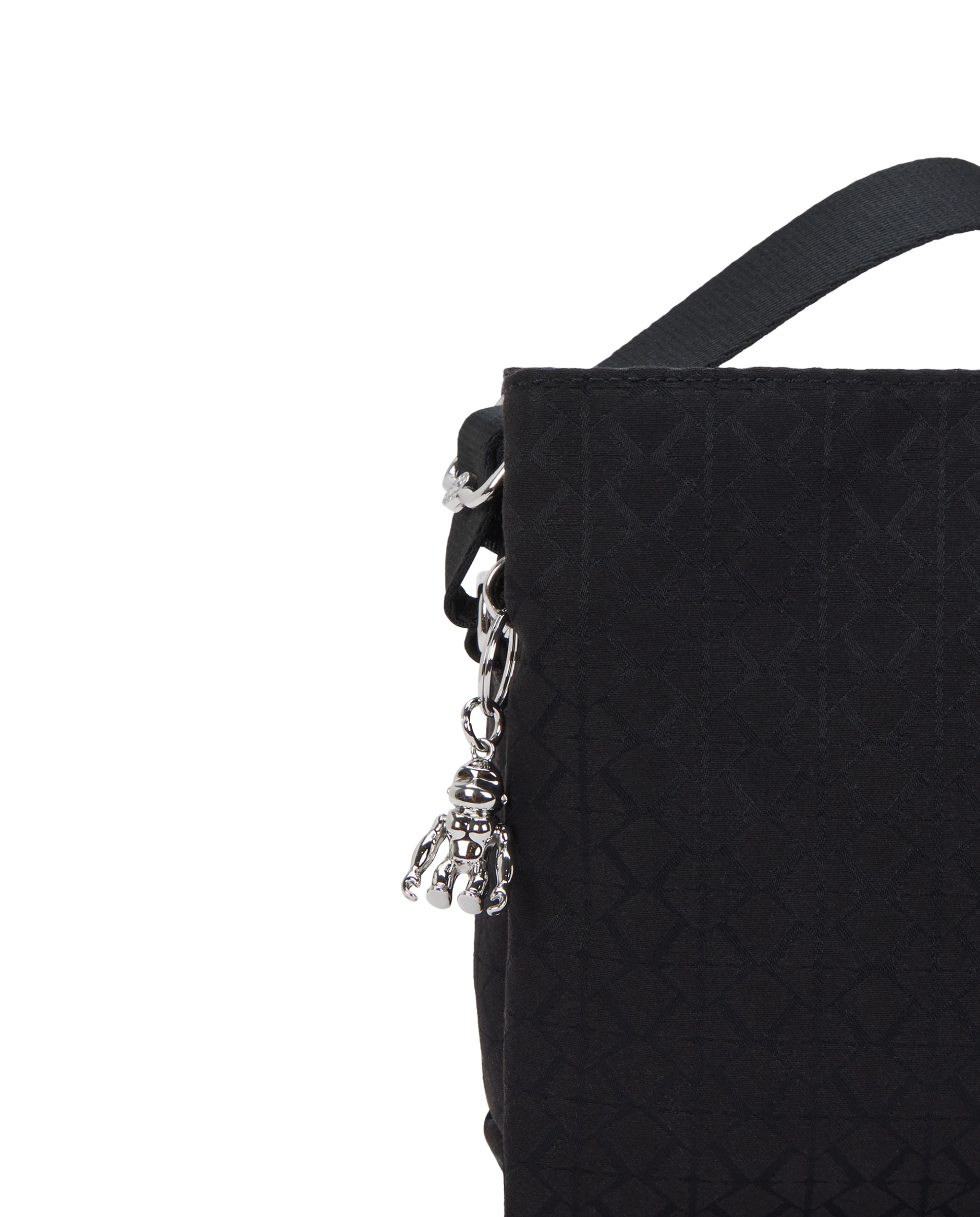 Bandolera de mujer mediana de estilo minimalista - Kipling - Negro Negro-5
