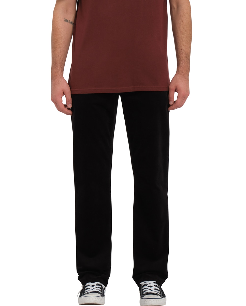 Pantalón de pana de hombre con corte regular y cinco bolsillos - Volcom - Negro Negro-2